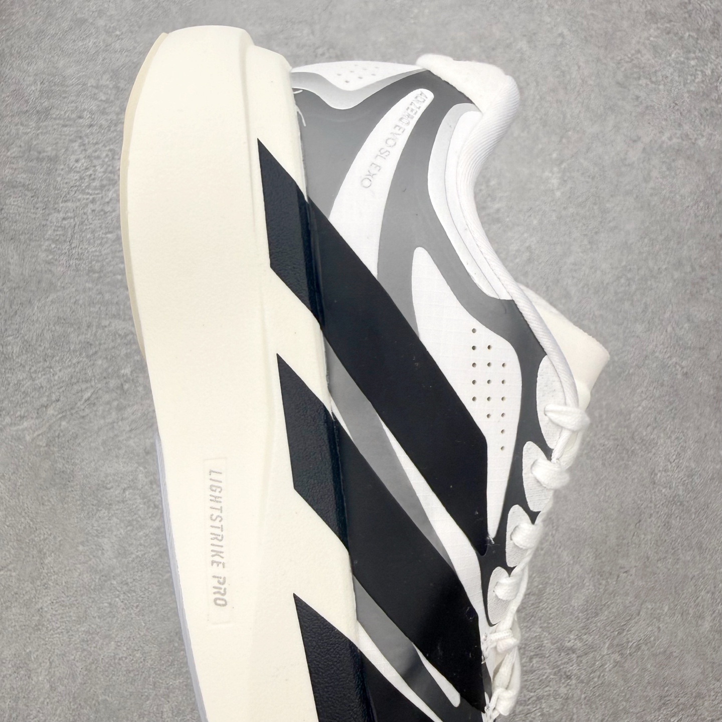adidas Adizero EVO SL EXO White Black Iron Metallic 