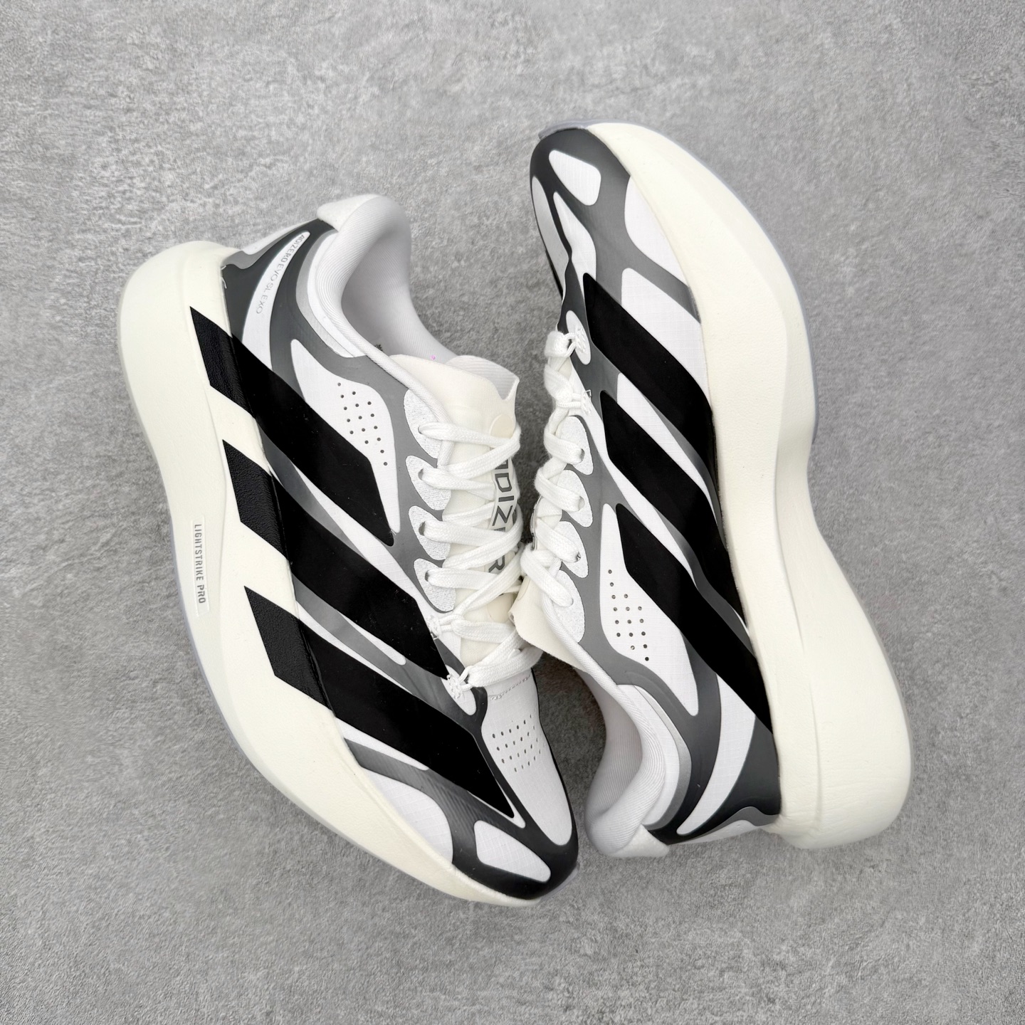 adidas Adizero EVO SL EXO White Black Iron Metallic 