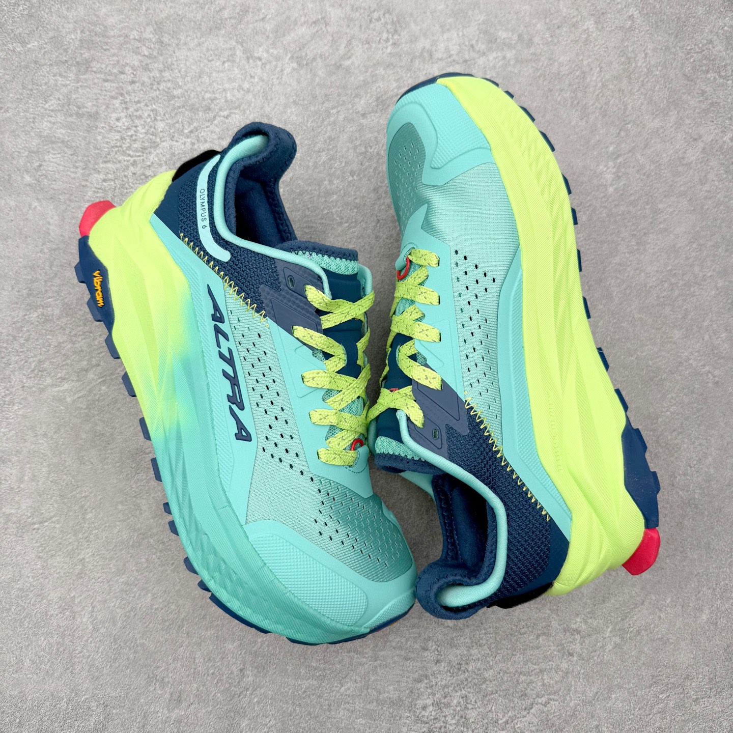 Altra Olympus 6 Mint Lime Navy 奥创奥林匹斯6顶级缓震越野跑鞋 Vibra