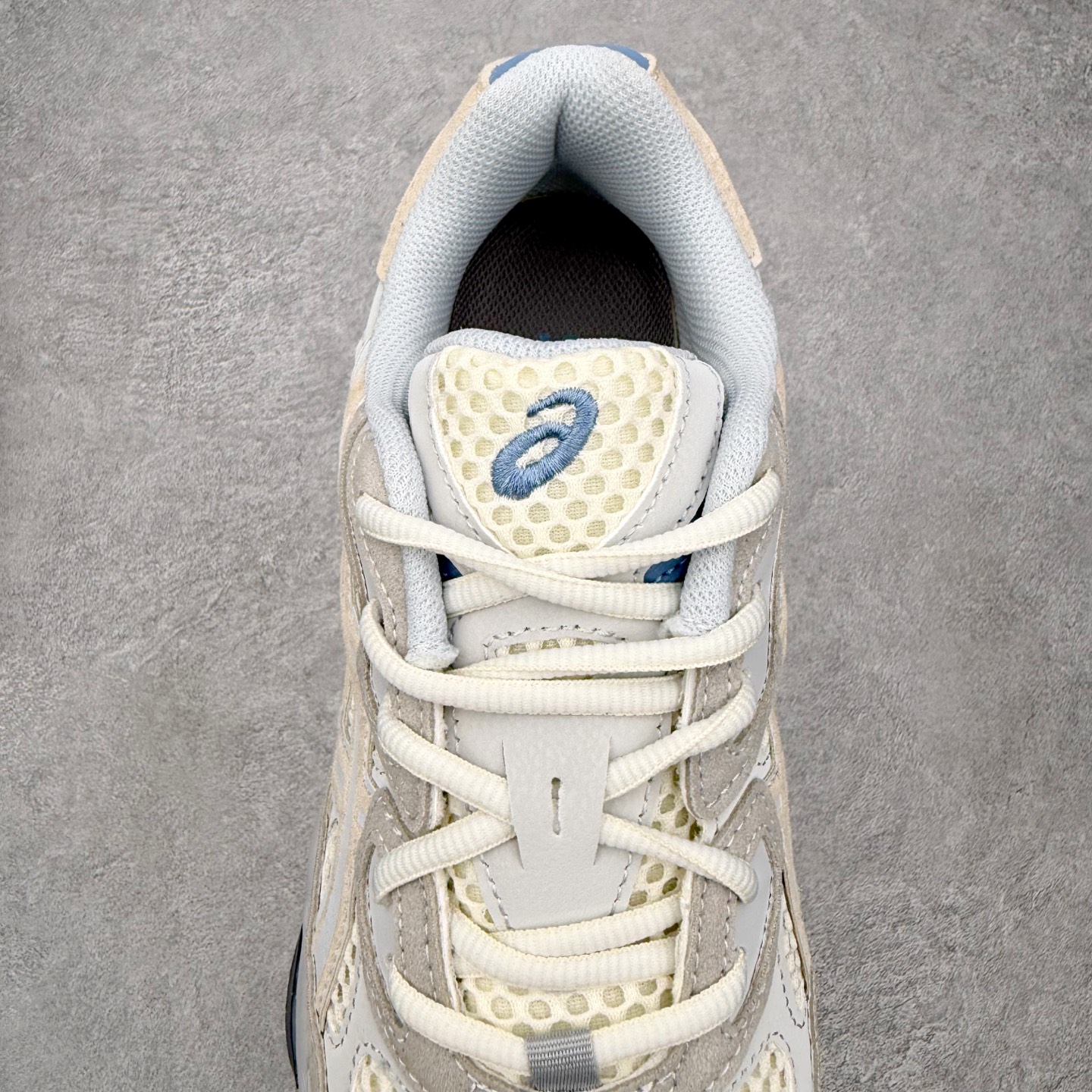 ASICS 亚瑟士 GEL-NYC 男子女子复古缓震休闲运动跑步鞋 1203A383-100 奶油灰蓝X
