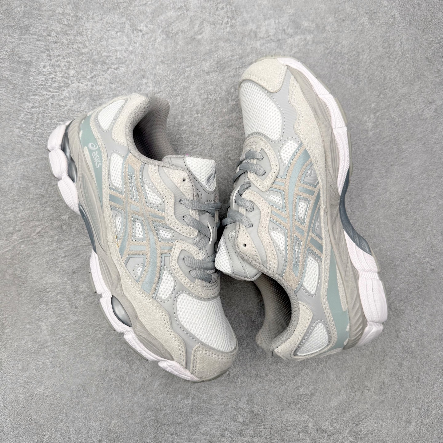 ＃ASICS 亚瑟士 GEL-NYC 男子女子复古缓震休闲运动鞋 1203A383-101 奶油燕麦绿X