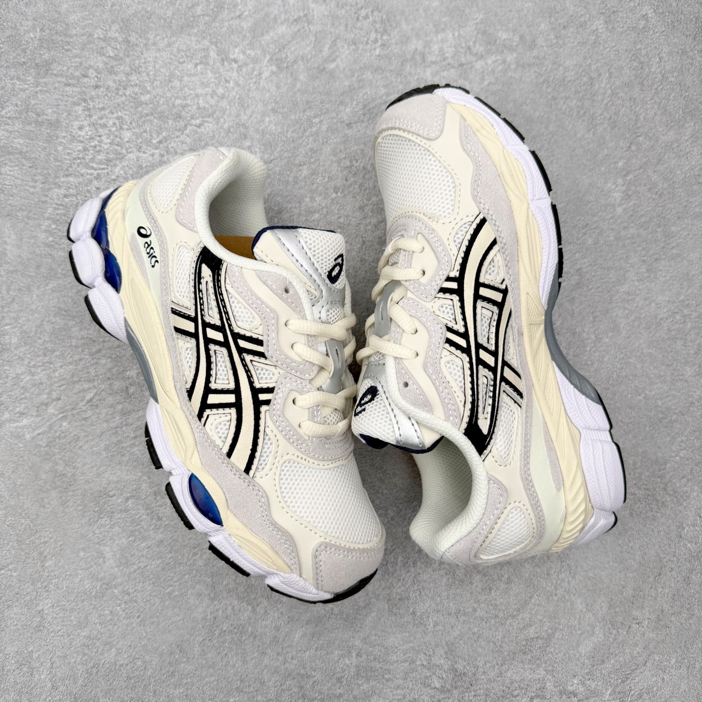 ＃ASICS 亚瑟士 GEL-NYC 男子女子复古缓震休闲运动鞋 1203A788-101 白蓝灰XN 