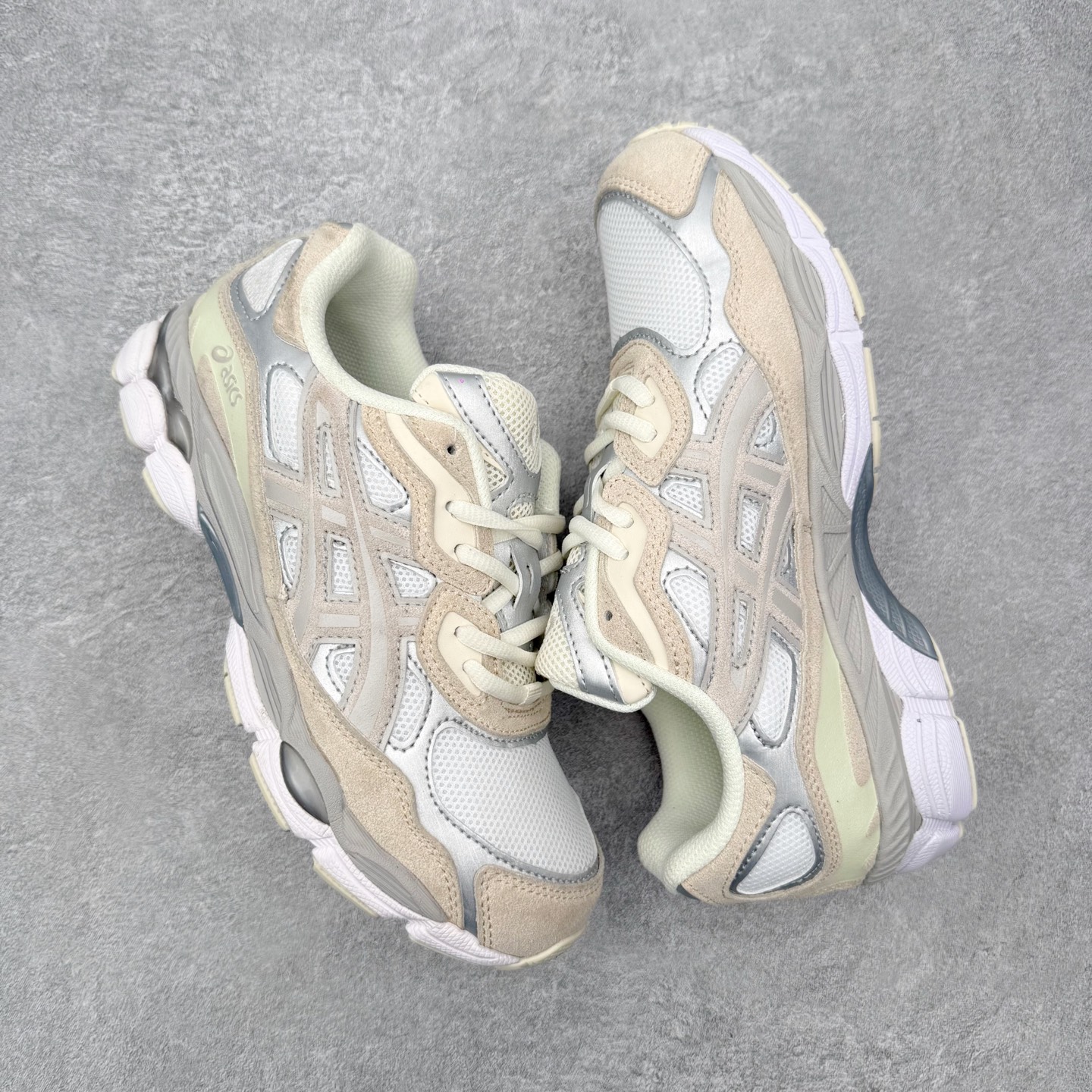ASICS 亚瑟士 GEL-NYC 男子女子复古缓震休闲运动鞋 1203A383-101 奶油燕麦灰银X