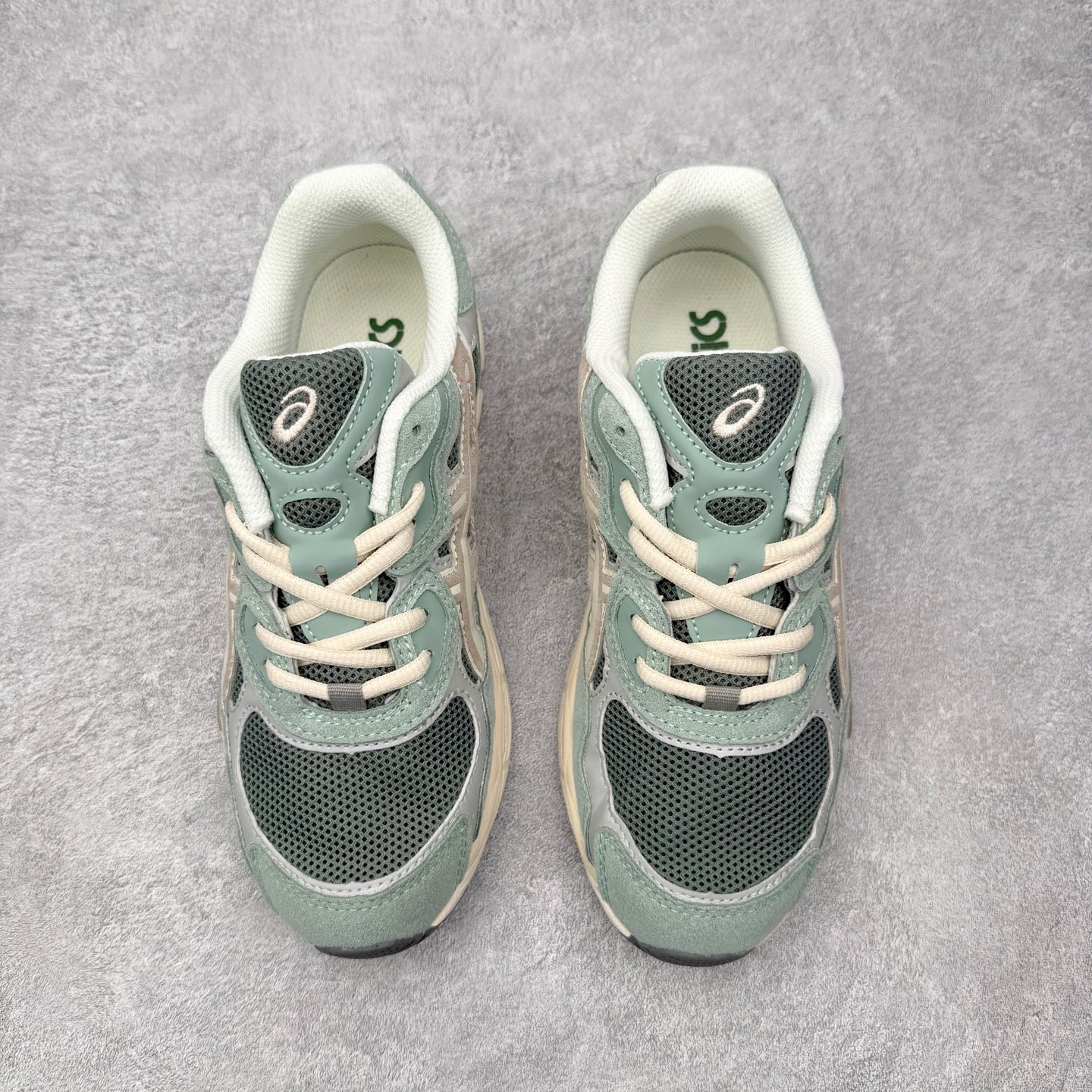 ASICS 亚瑟士 GEL-NYC 男子女子复古缓震休闲运动跑鞋 1203A383-302 常春藤绿灰X