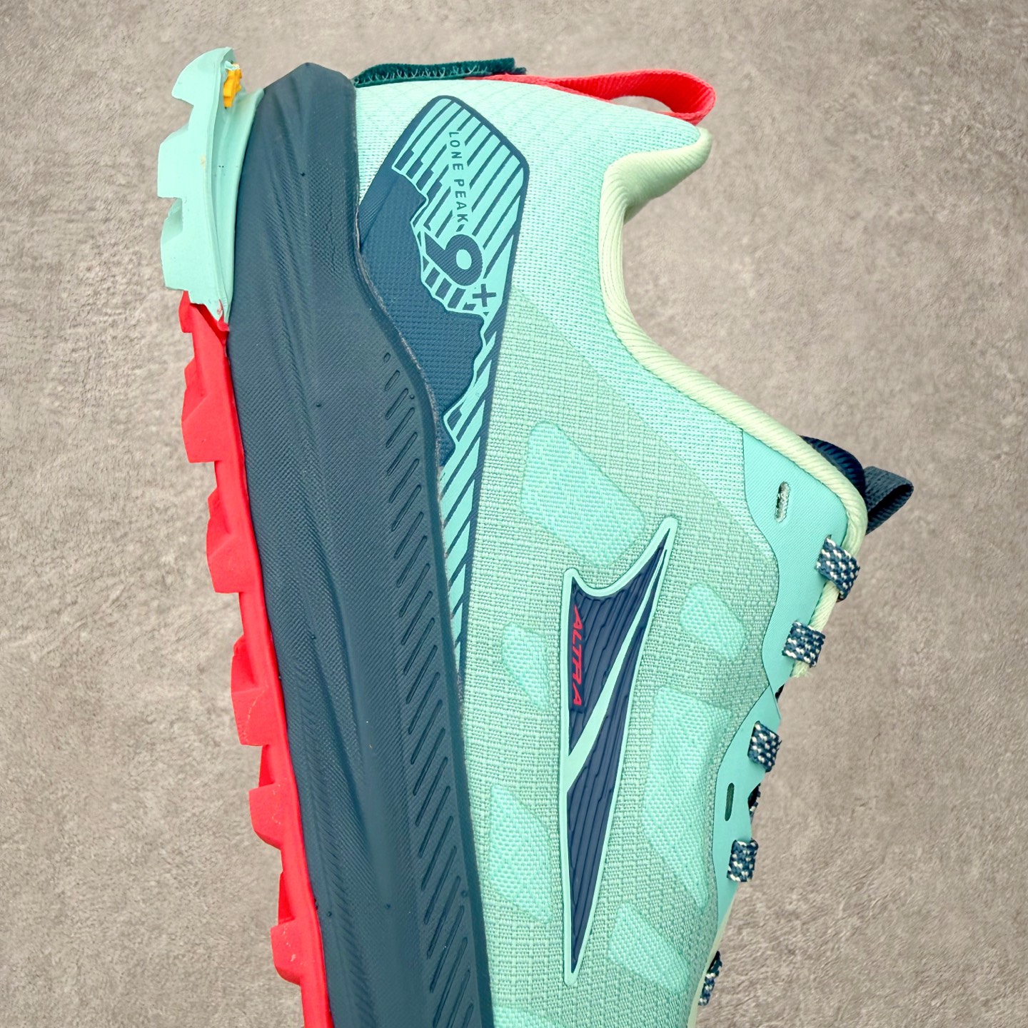 ＃ Altra Lone Peak 9+ Teal Bright Red 奥创孤峰9+专业越野跑鞋 Vi