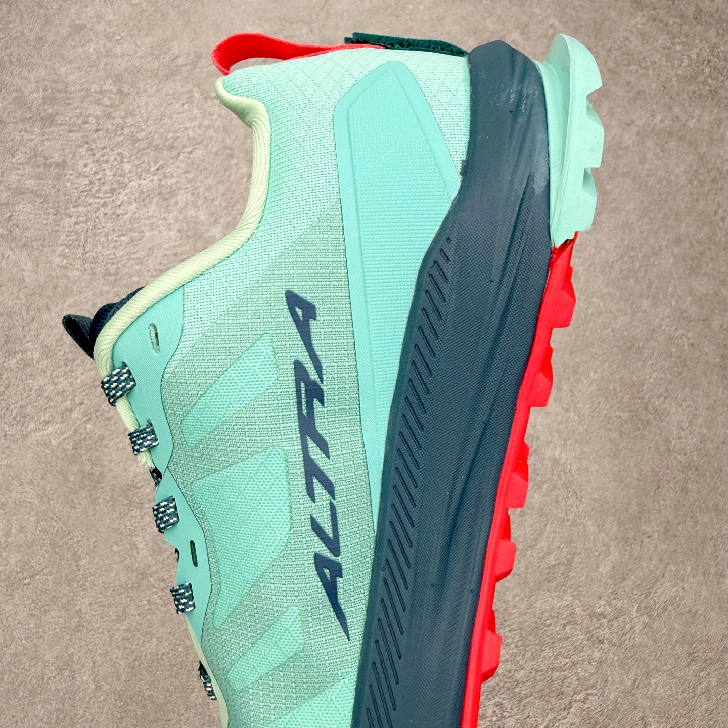 ＃ Altra Lone Peak 9+ Teal Bright Red 奥创孤峰9+专业越野跑鞋 Vi