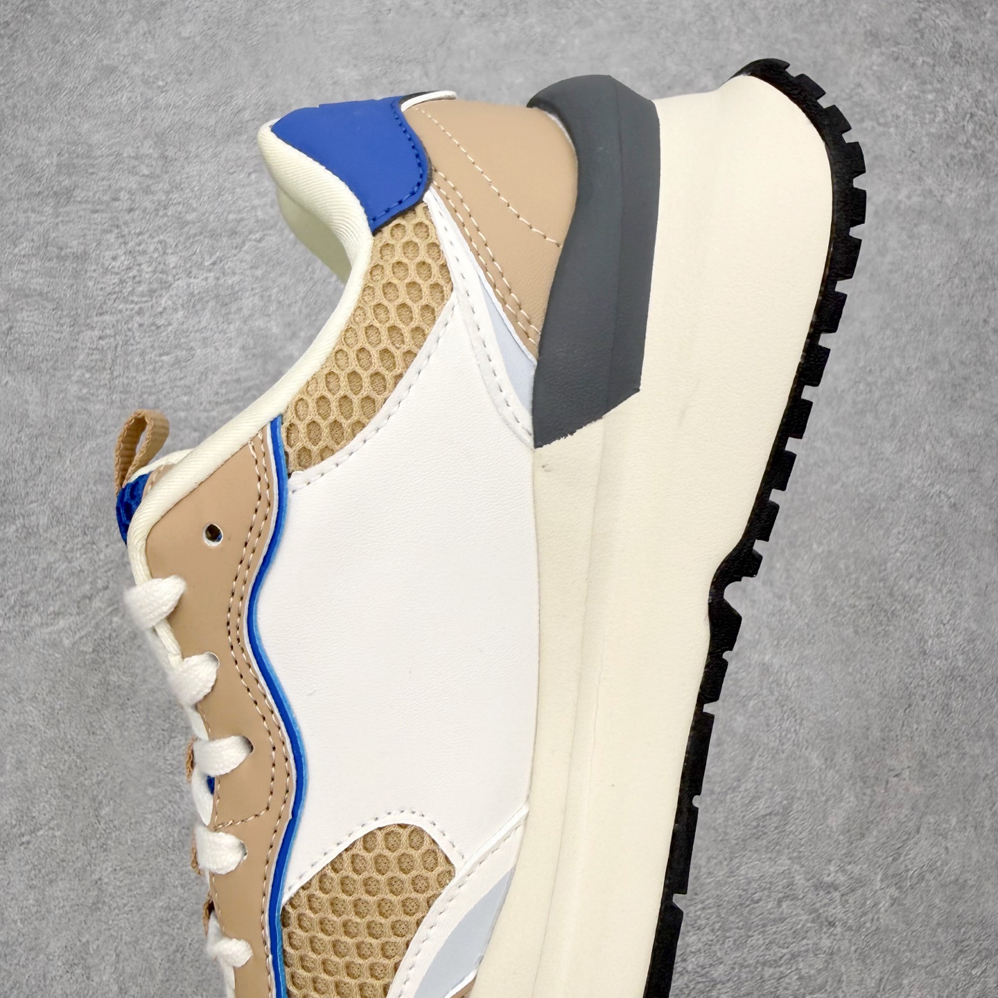 ＃M纯原 MLB Chunky Runner 皮革透气大网眼 5cm厚底复古防滑耐磨增高低帮老爹鞋 男女