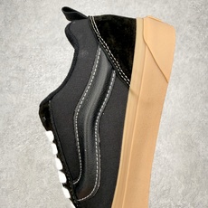 Vans Knu Skool 黑生胶万斯低帮复古休闲胖胖面包鞋肥胖版大LOGO原版全皮猪八面料货号:VN Vans Knu Skool 黑生胶万斯低帮复古休闲胖胖面包鞋肥胖版大LOGO原版全皮猪八面料货号:VN