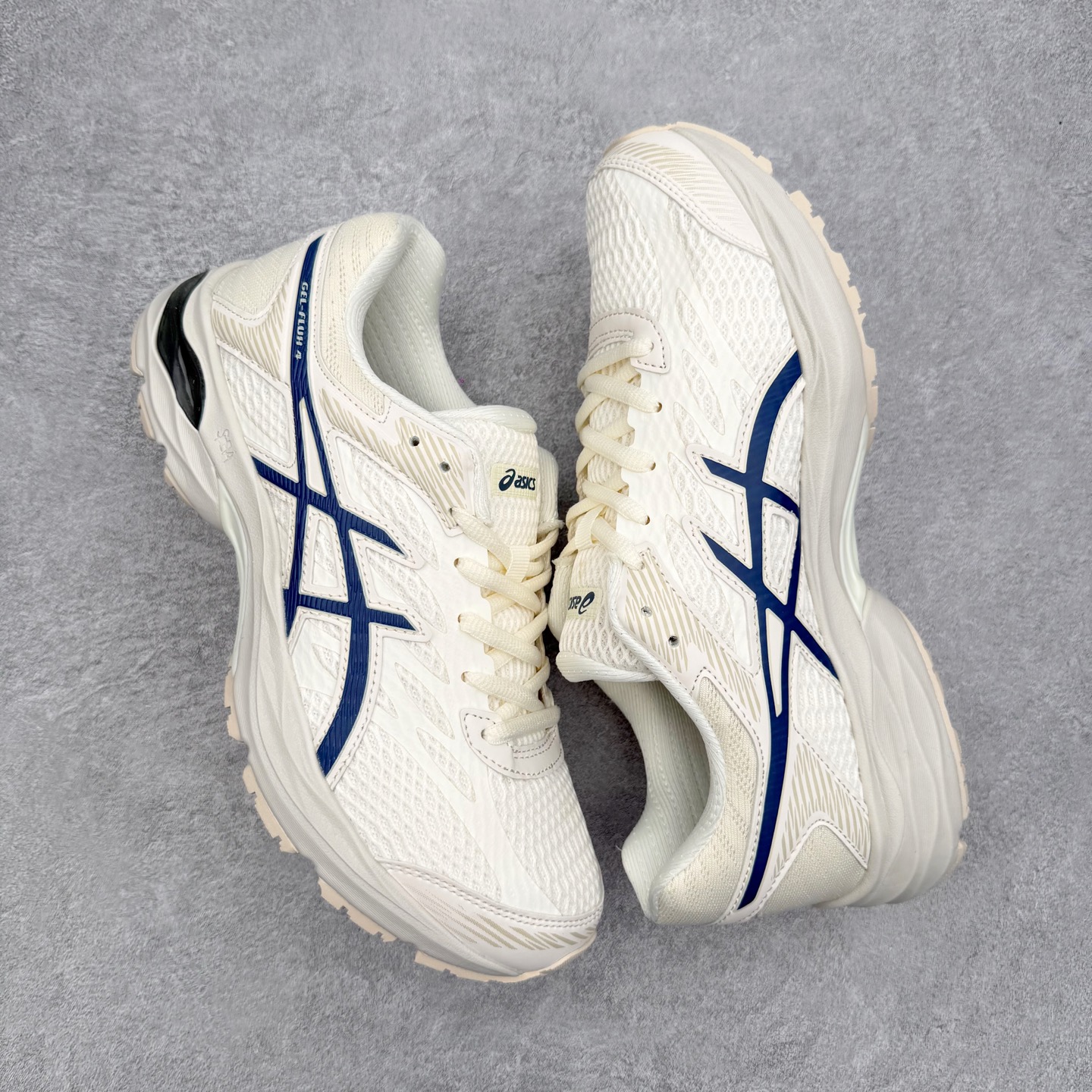 ＃XN Asics Gel-Flux 4代 亚瑟士GF4超轻量复古缓震运动慢跑鞋 采用网织布双密度鞋面材