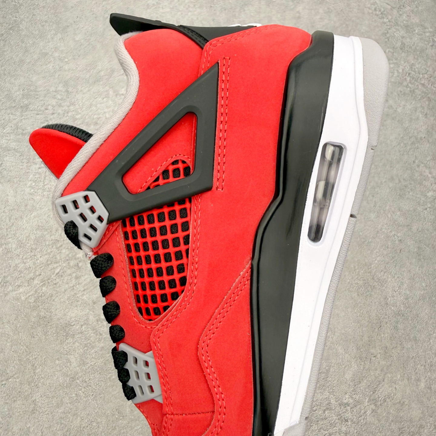 Air Jordan AJ4 Retro 愤怒的公牛 红色 FQ8138-600 原厂头层皮料 全新升级