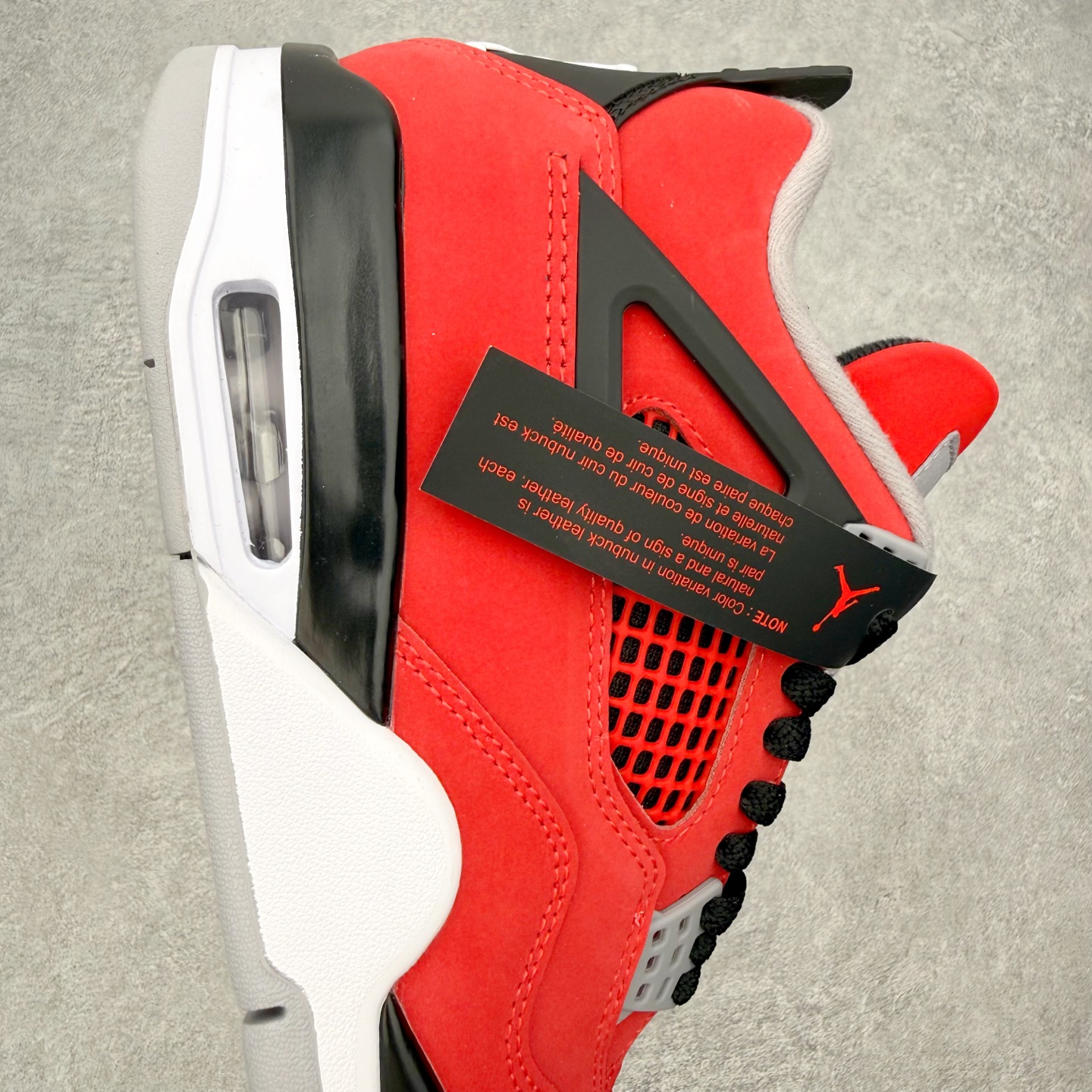 Air Jordan AJ4 Retro 愤怒的公牛 红色 FQ8138-600 原厂头层皮料 全新升级