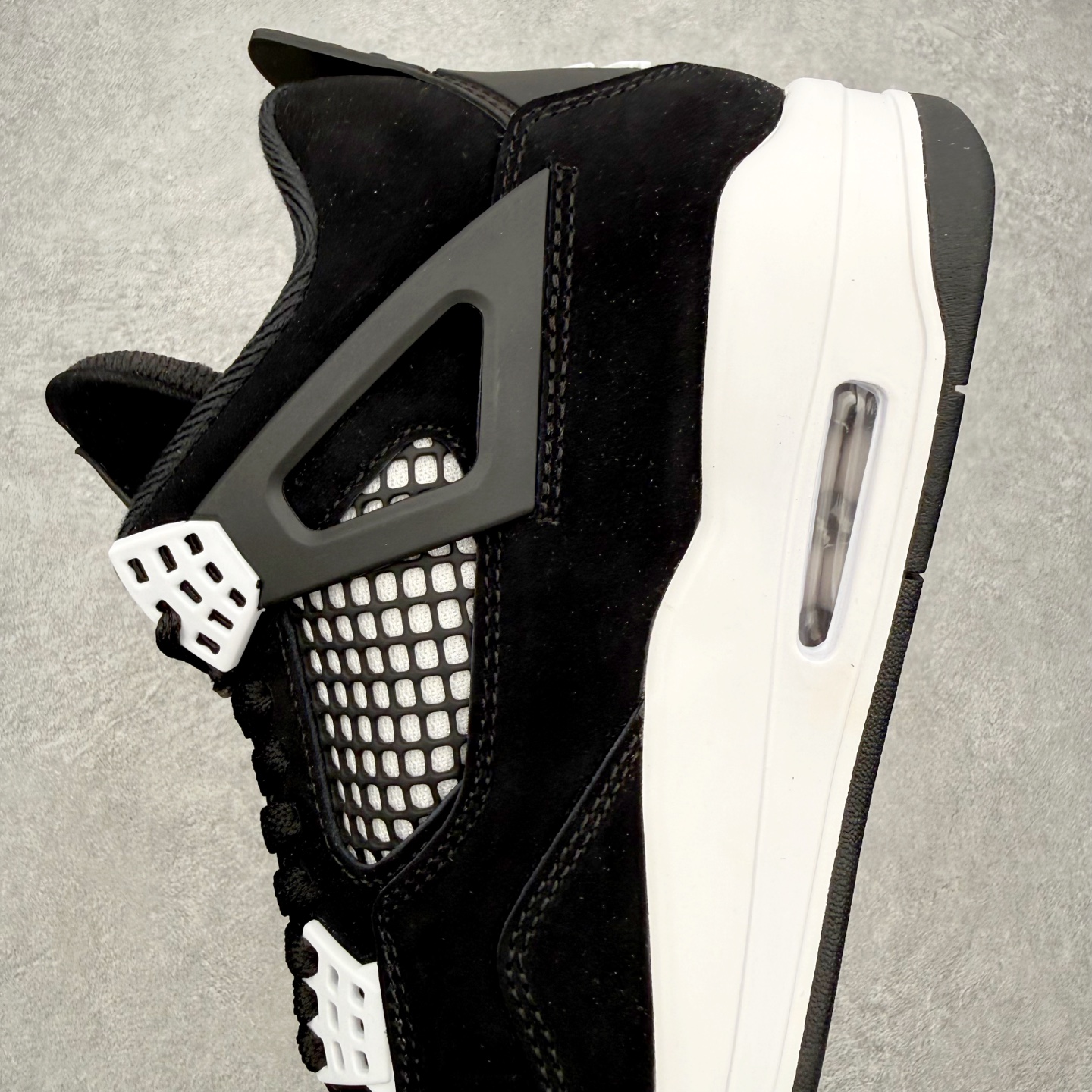 Air Jordan AJ4 Retro 白黑雷公 FQ8138-001 原厂头层皮料 全新升级改良 原