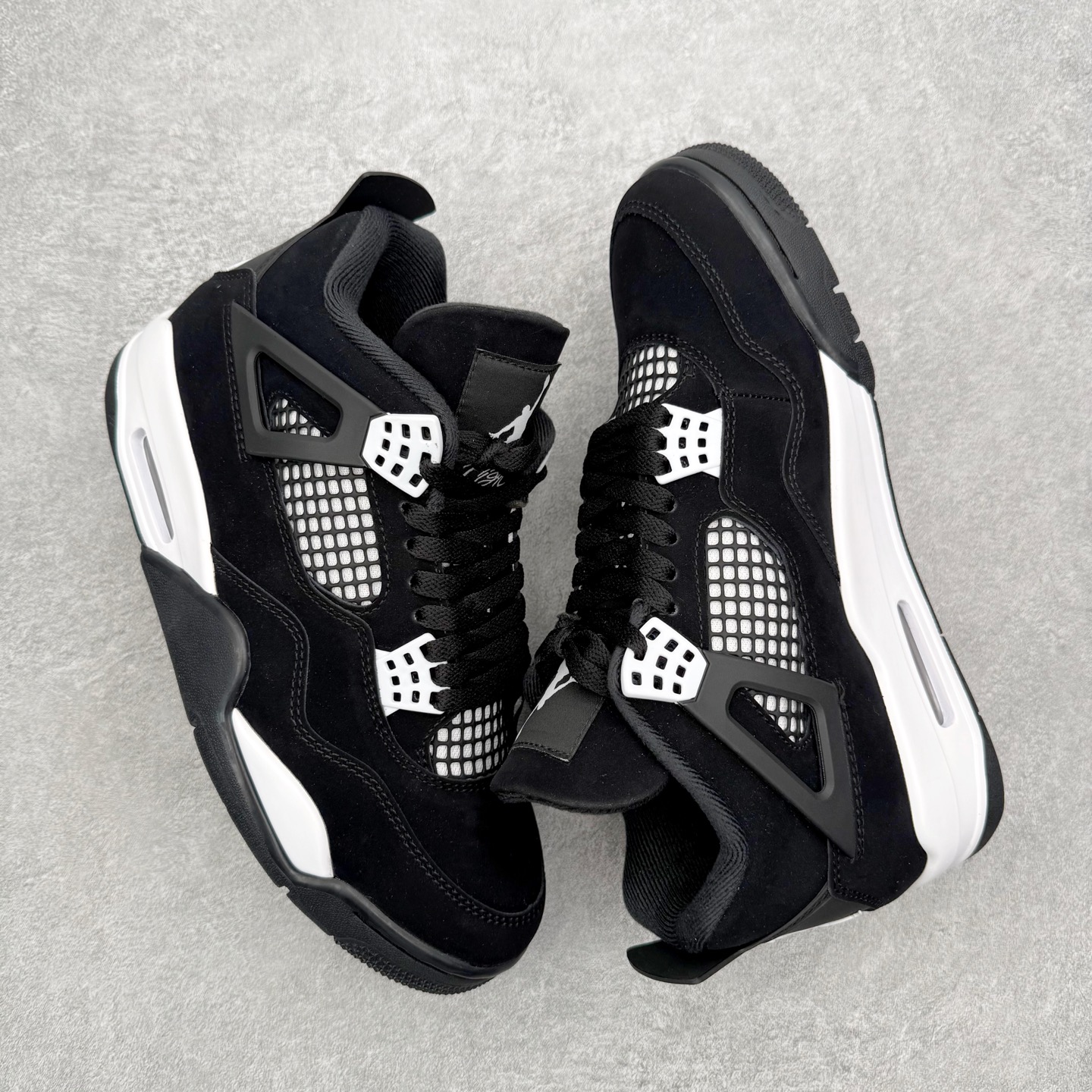 Air Jordan AJ4 Retro 白黑雷公 FQ8138-001 原厂头层皮料 全新升级改良 原
