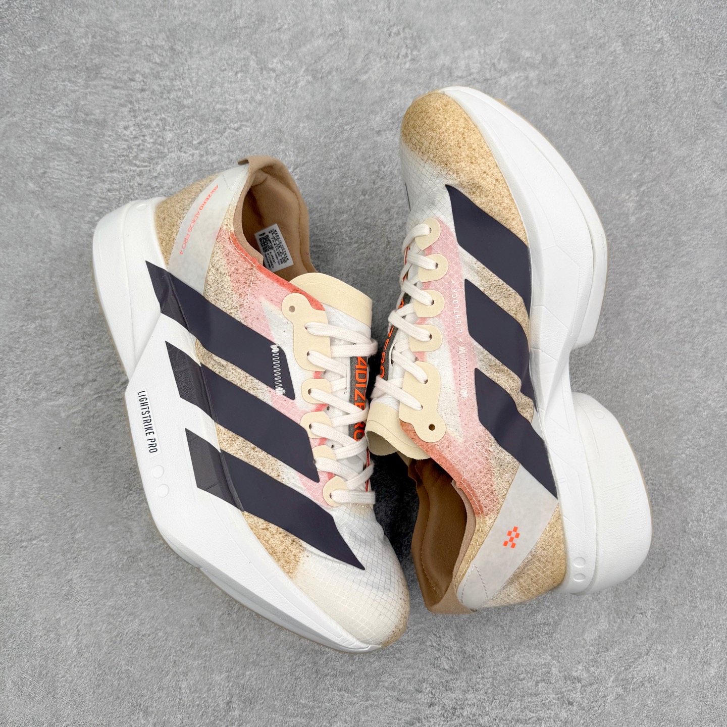 AD Adizero ADIOS 4 M 马拉松竞速专业跑鞋 JR6367 CELERMESH针织网面非