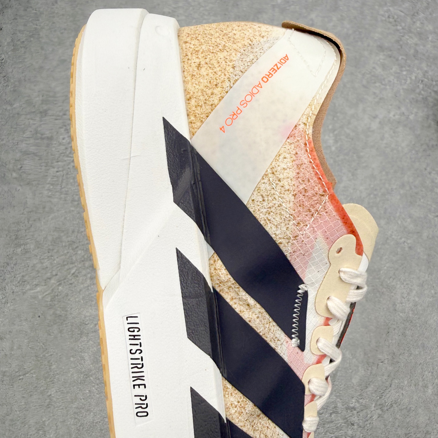 AD Adizero ADIOS 4 M 马拉松竞速专业跑鞋 JR6367 CELERMESH针织网面非
