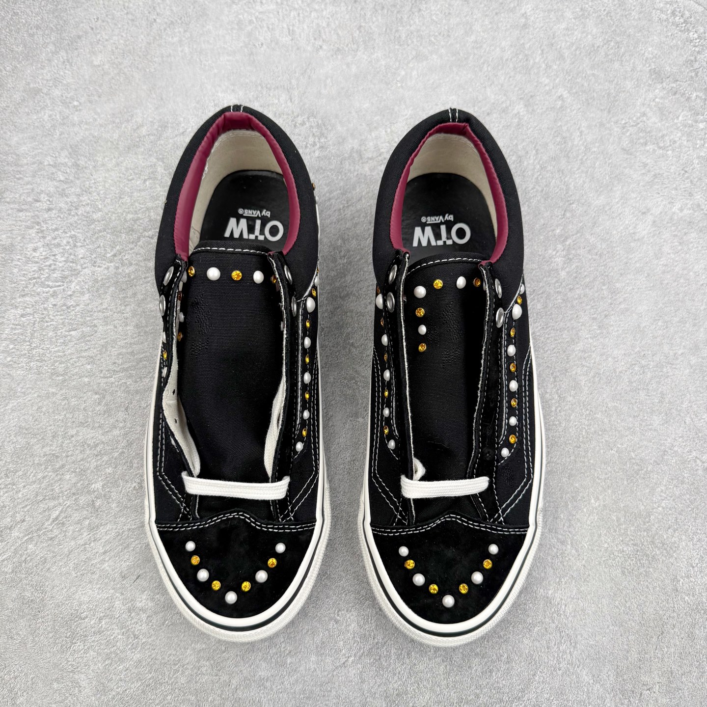 Vans Old Skool 36 Premium Pearlized OTW高端支线 珍珠水钻 做旧复