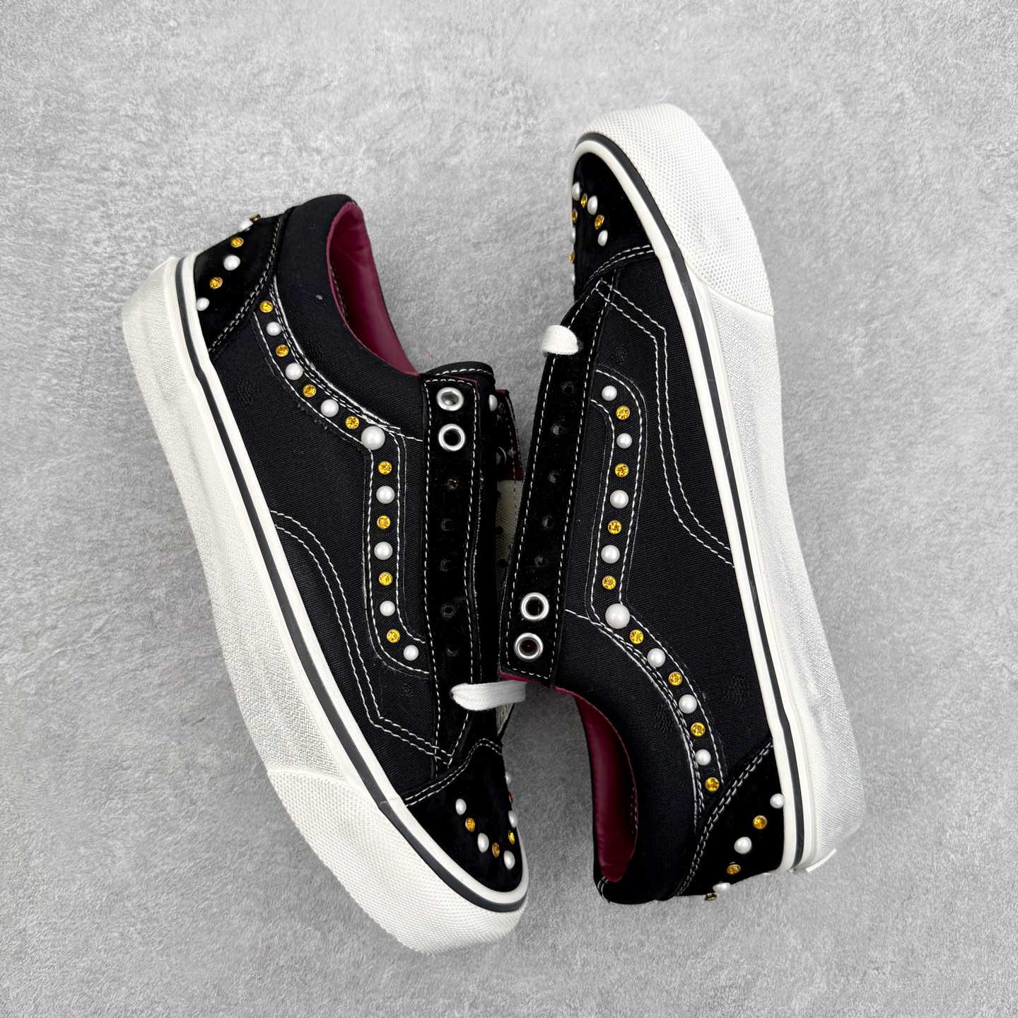 Vans Old Skool 36 Premium Pearlized OTW高端支线 珍珠水钻 做旧复