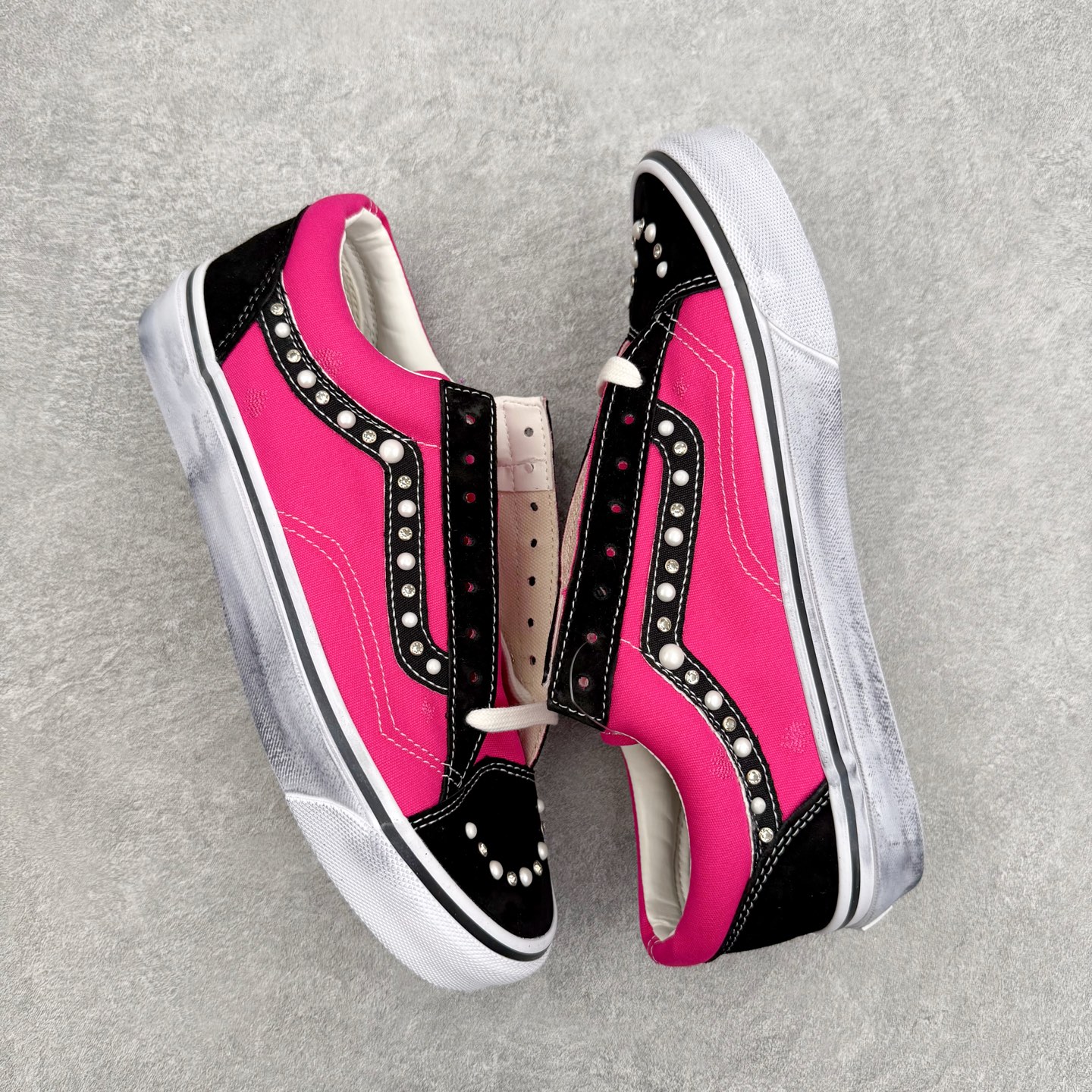 Vans Old Skool 36 Premium Pearlized OTW高端支线 珍珠水钻 做旧复