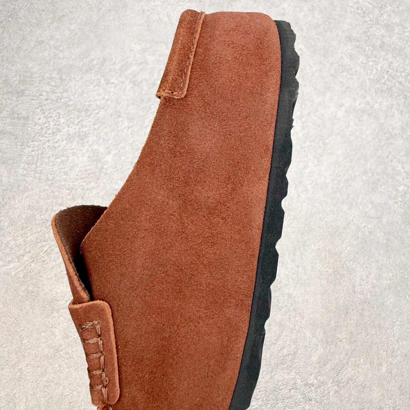 Birkenstock Naples 勃肯绒面舒适圆头百搭增高厚底包头拖鞋男女同款 牛皮绒面革质地柔软 