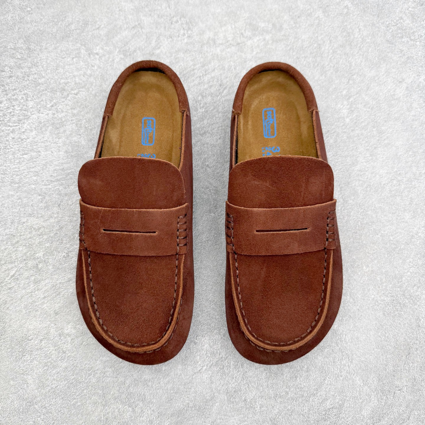 Birkenstock Naples 勃肯绒面舒适圆头百搭增高厚底包头拖鞋男女同款 牛皮绒面革质地柔软 