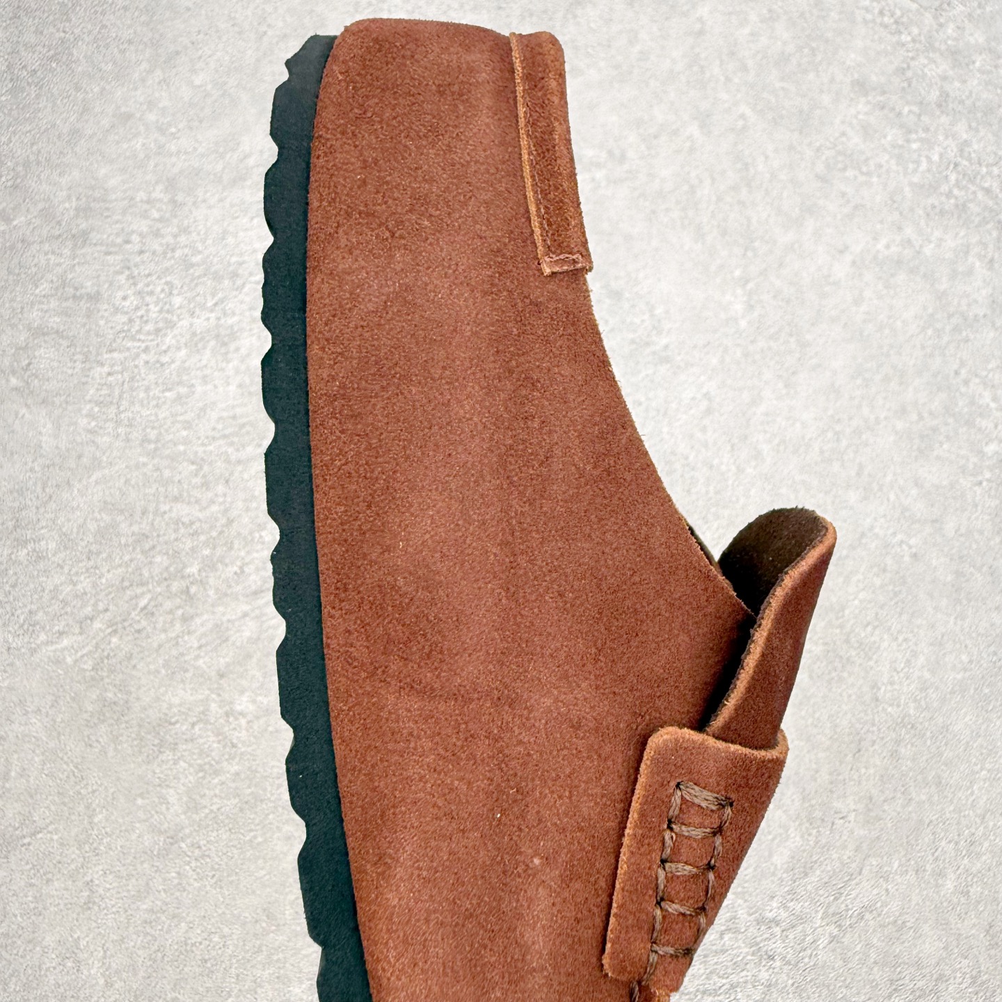 Birkenstock Naples 勃肯绒面舒适圆头百搭增高厚底包头拖鞋男女同款 牛皮绒面革质地柔软 