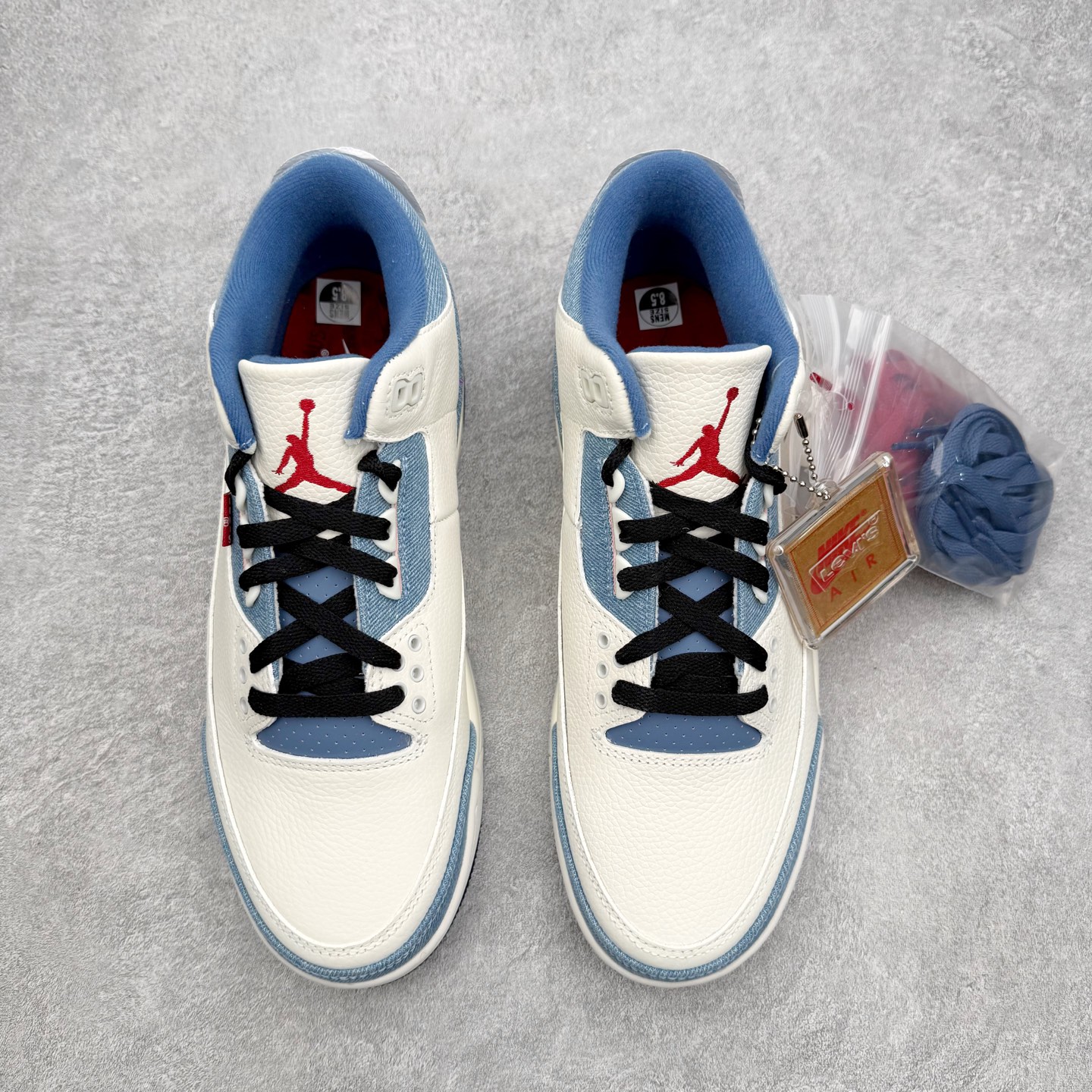 ＃K版纯原 levi’s × Jordan Air Jordan 3 Retro SP 李维斯联名蓝白 