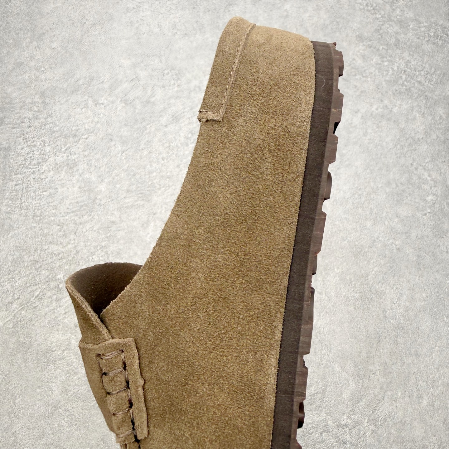 ＃GD广顶 Birkenstock Naples 勃肯绒面舒适圆头百搭增高厚底包头拖鞋男女同款 牛皮绒面