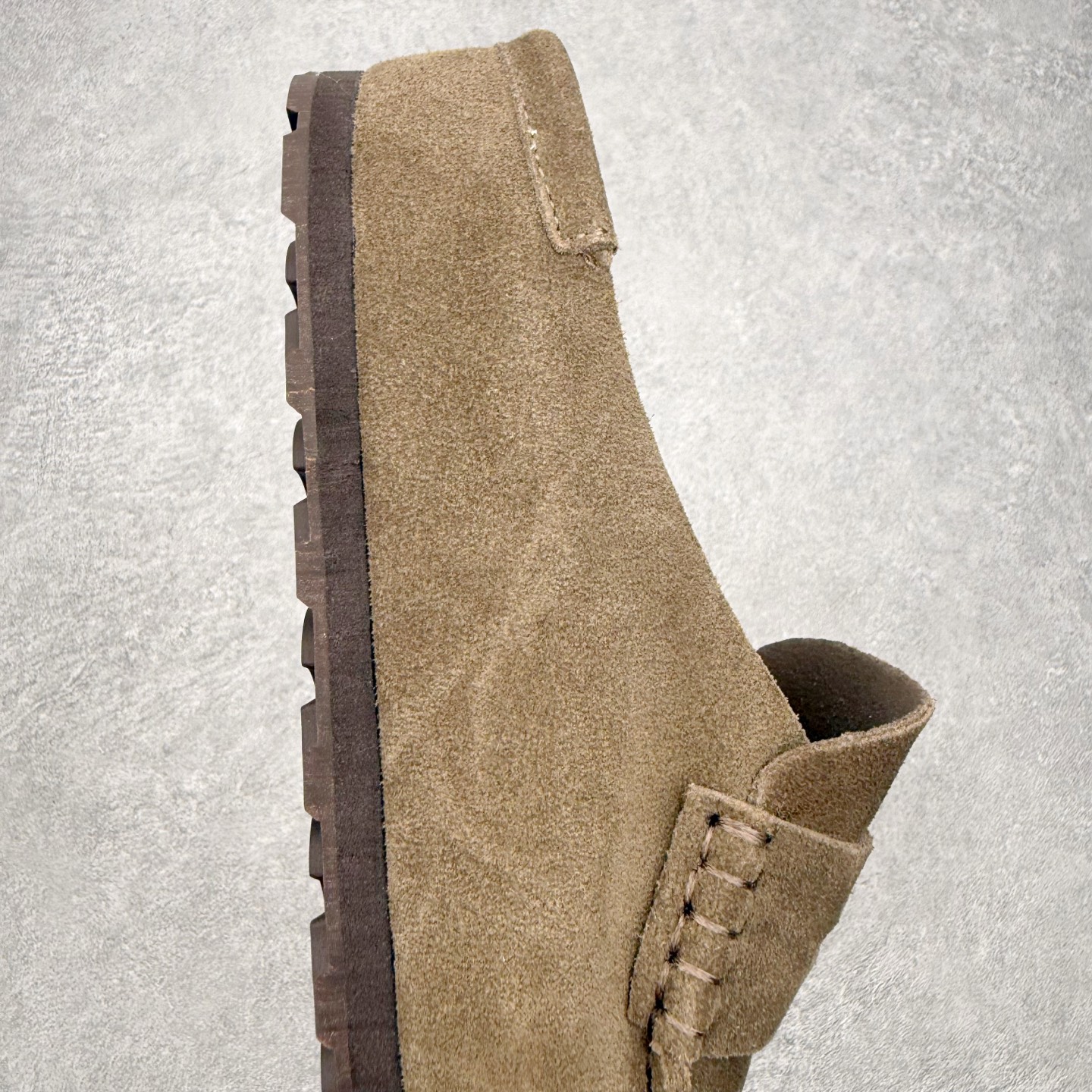 ＃GD广顶 Birkenstock Naples 勃肯绒面舒适圆头百搭增高厚底包头拖鞋男女同款 牛皮绒面