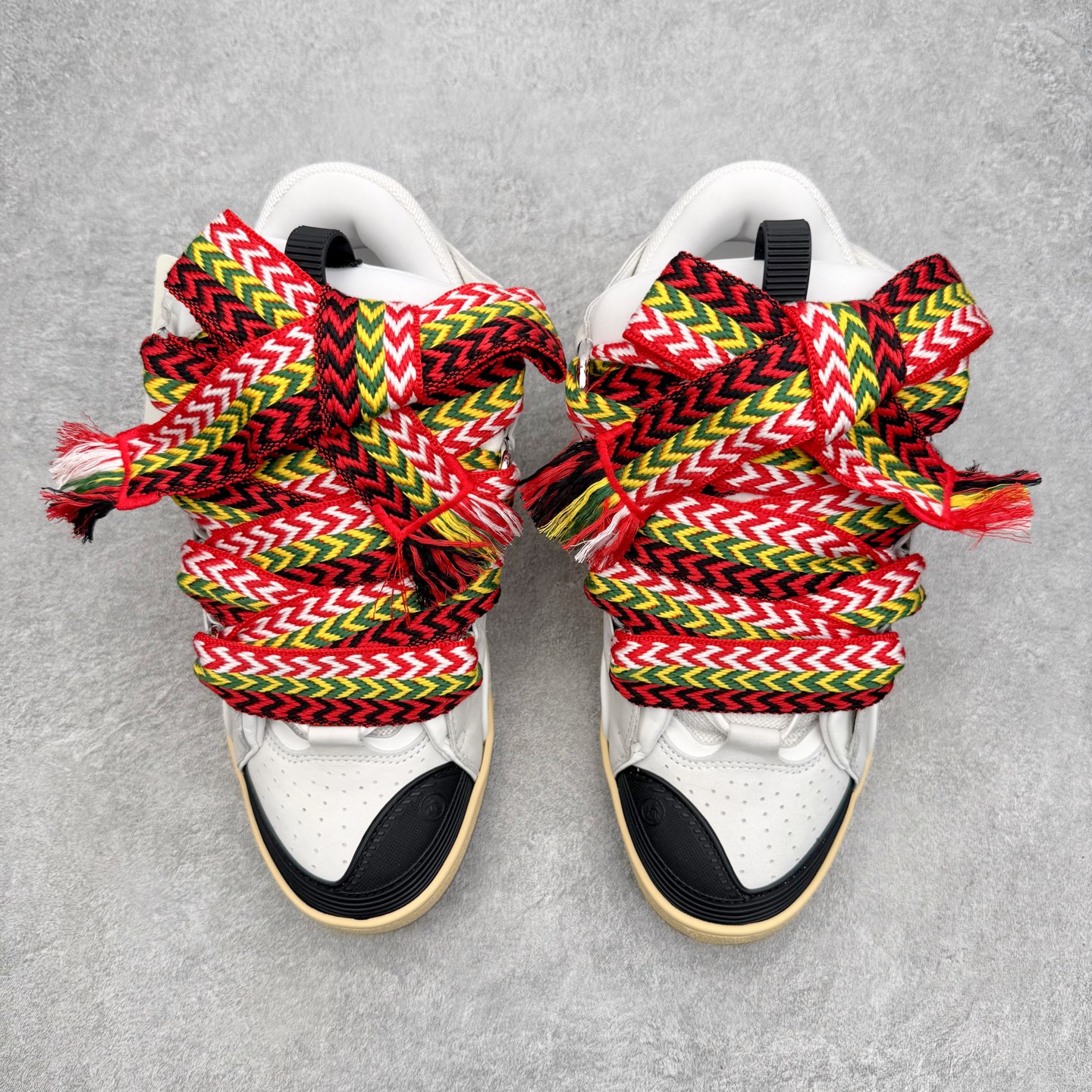 ＃纯原 Lanvin Leather Curb Sneakers 浪凡三代走秀款潮流面包鞋 Leathe