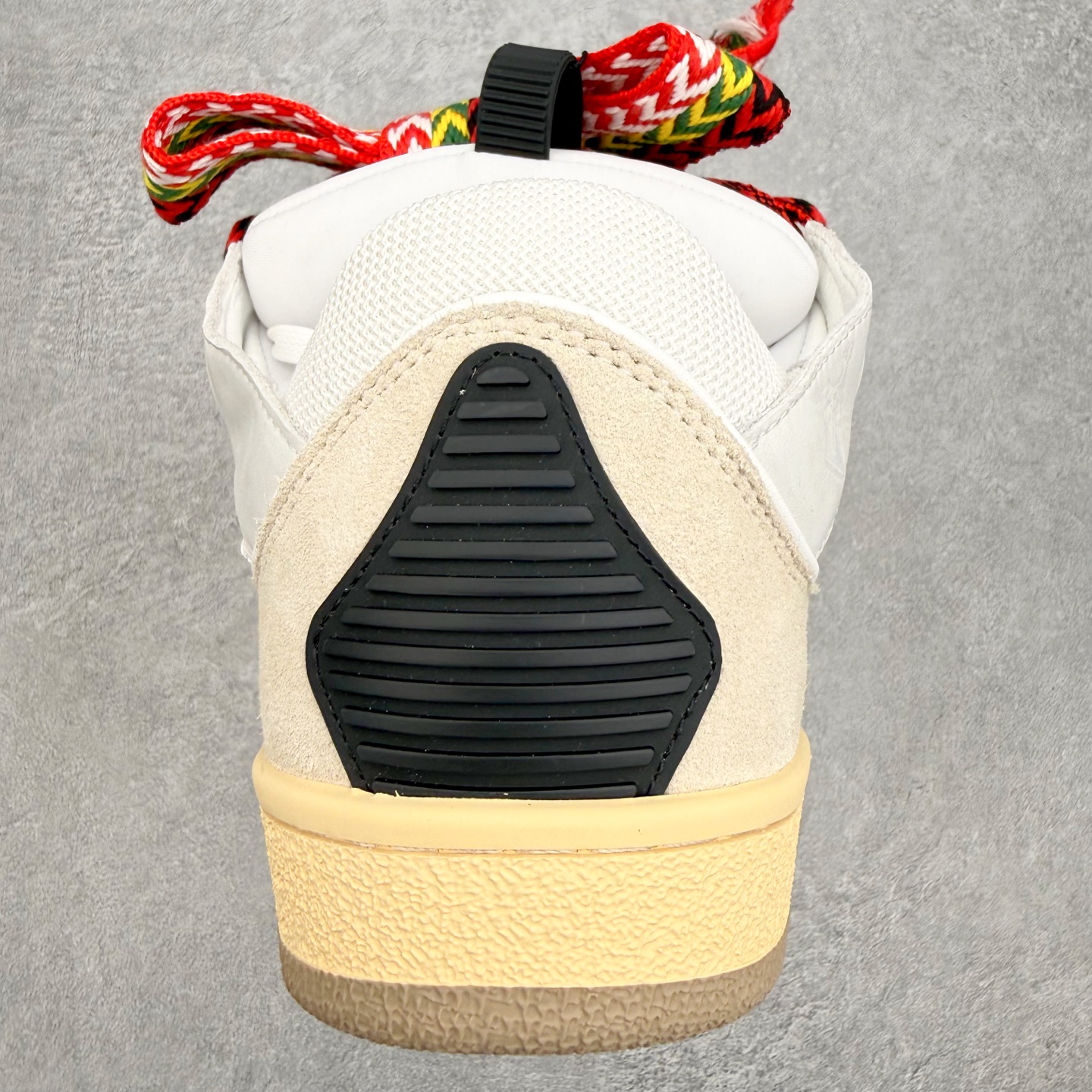 ＃纯原 Lanvin Leather Curb Sneakers 浪凡三代走秀款潮流面包鞋 Leathe