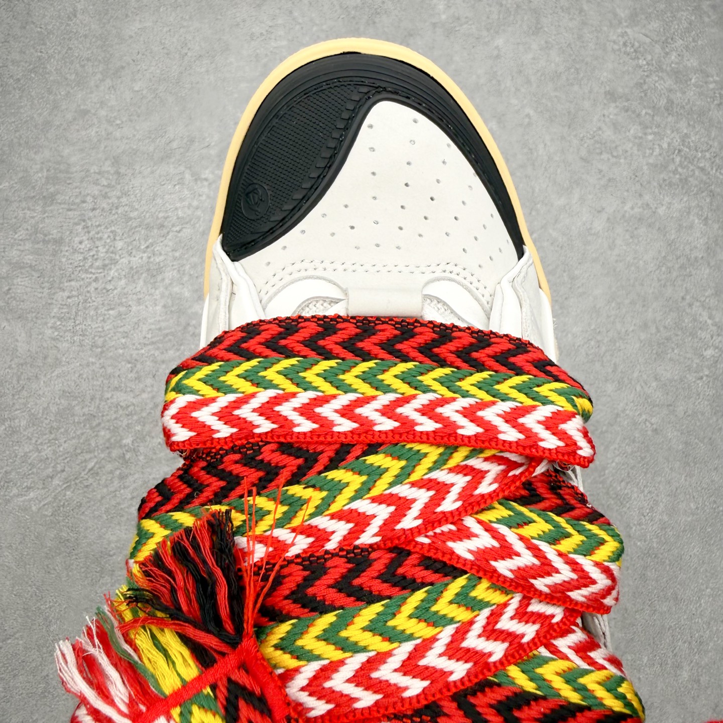 ＃纯原 Lanvin Leather Curb Sneakers 浪凡三代走秀款潮流面包鞋 Leathe