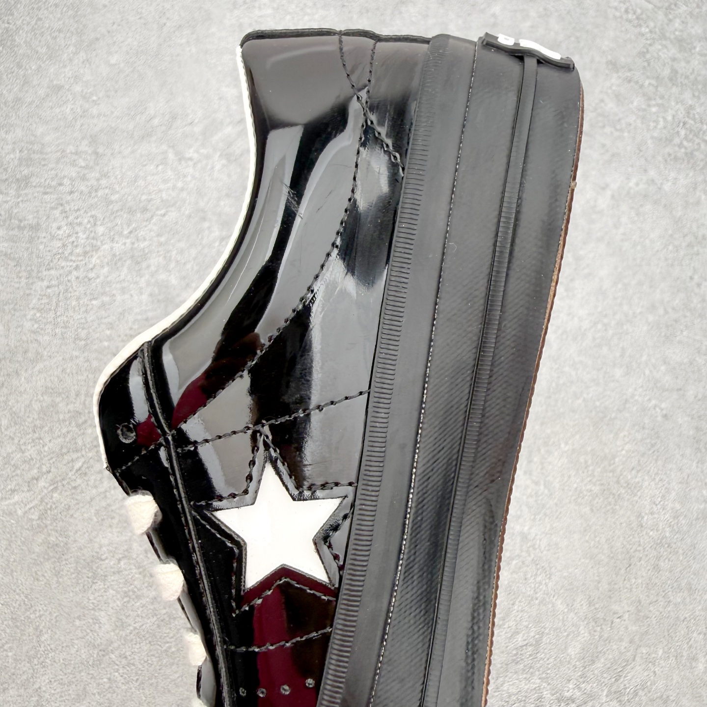 Converse ONE STAR 95匡威亮面漆皮黑武士经典舒适低帮休闲硫化板鞋以经典One Star