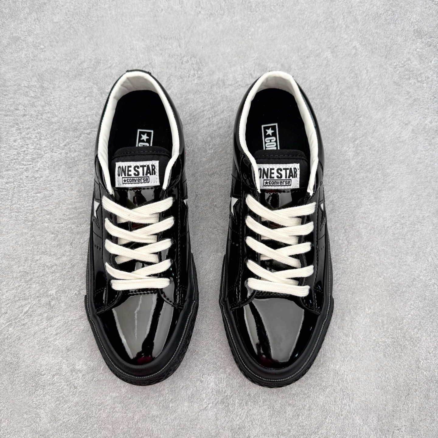 Converse ONE STAR 95匡威亮面漆皮黑武士经典舒适低帮休闲硫化板鞋以经典One Star