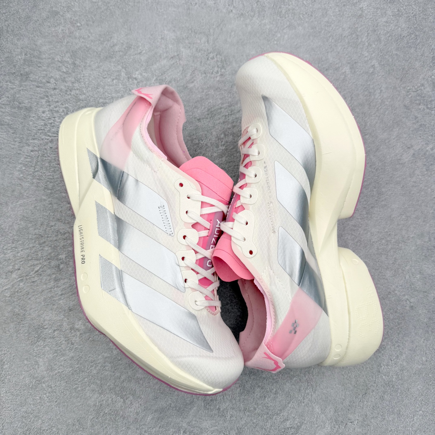 ＃纯原 AD Adizero Eva SL M 零度进化版系列低帮轻便透气竞速休闲运动慢跑鞋 JQ444
