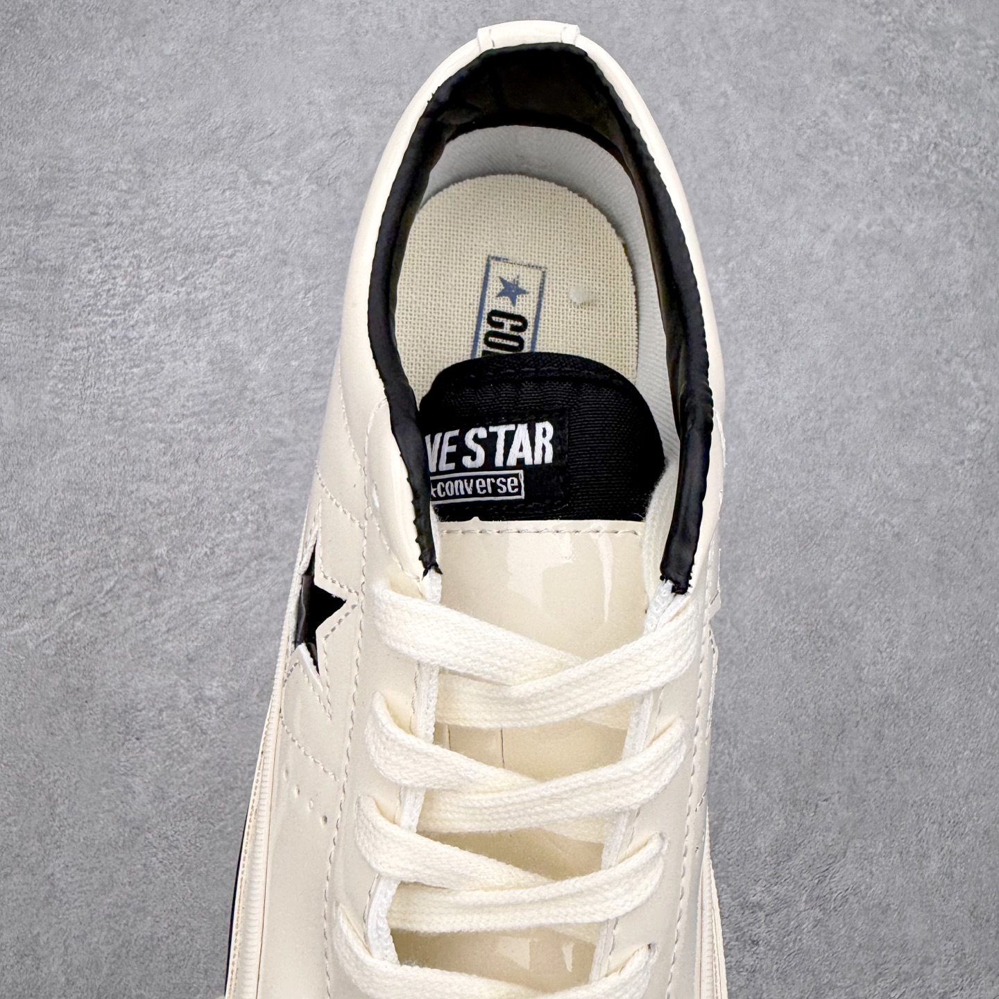 Converse ONE STAR Leather匡威木村一星皮质白黑拼接经典舒适低帮休闲硫化板鞋以经典