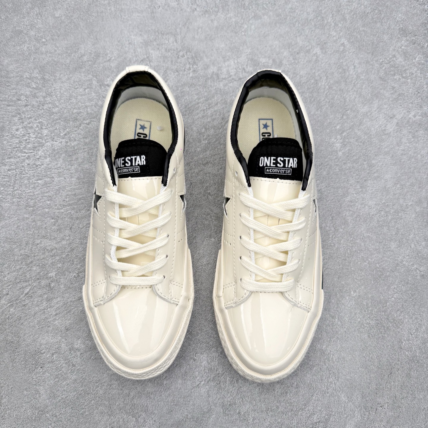 Converse ONE STAR Leather匡威木村一星皮质白黑拼接经典舒适低帮休闲硫化板鞋以经典
