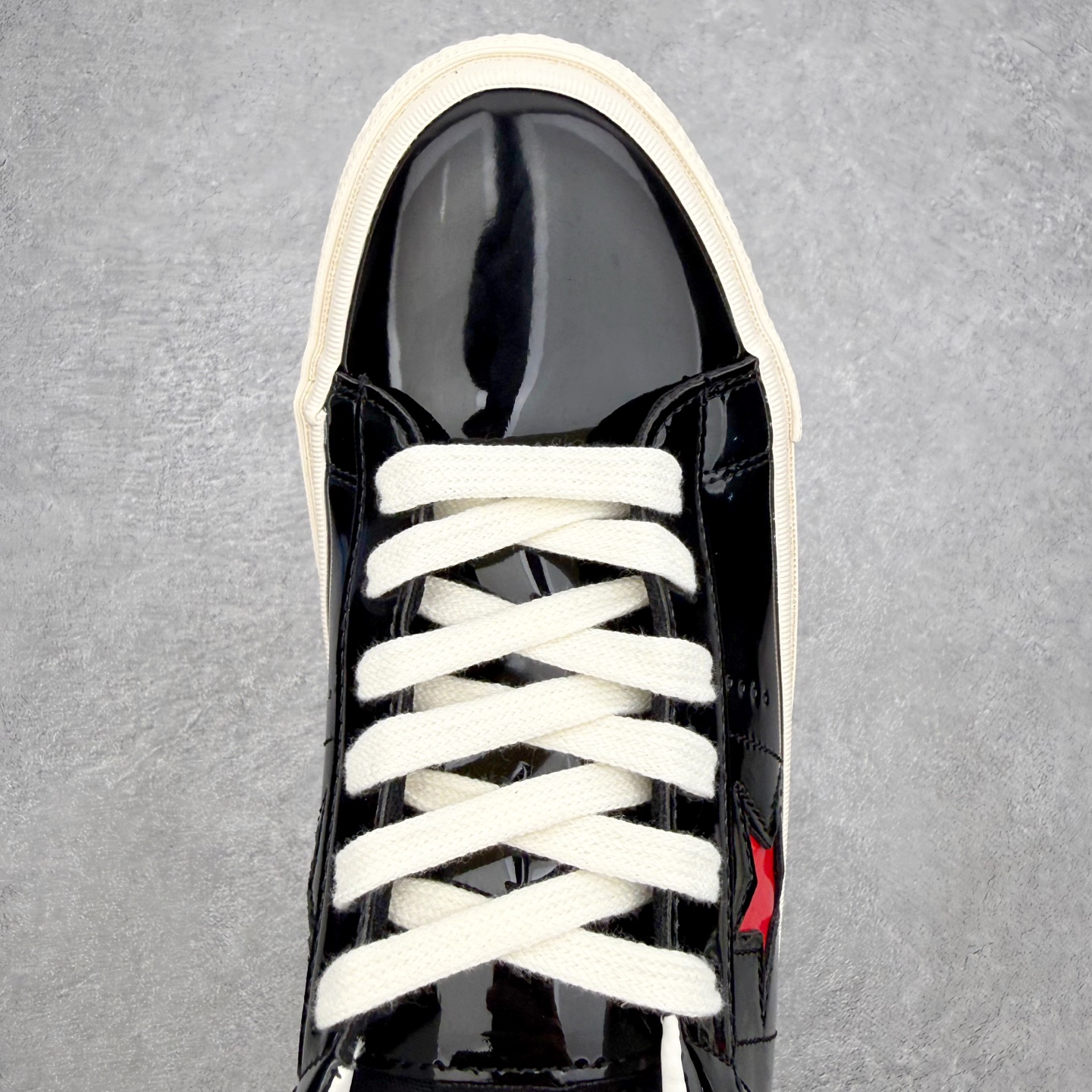 Converse ONE STAR Leather匡威木村一星皮质黑红拼接经典舒适低帮休闲硫化板鞋以经典