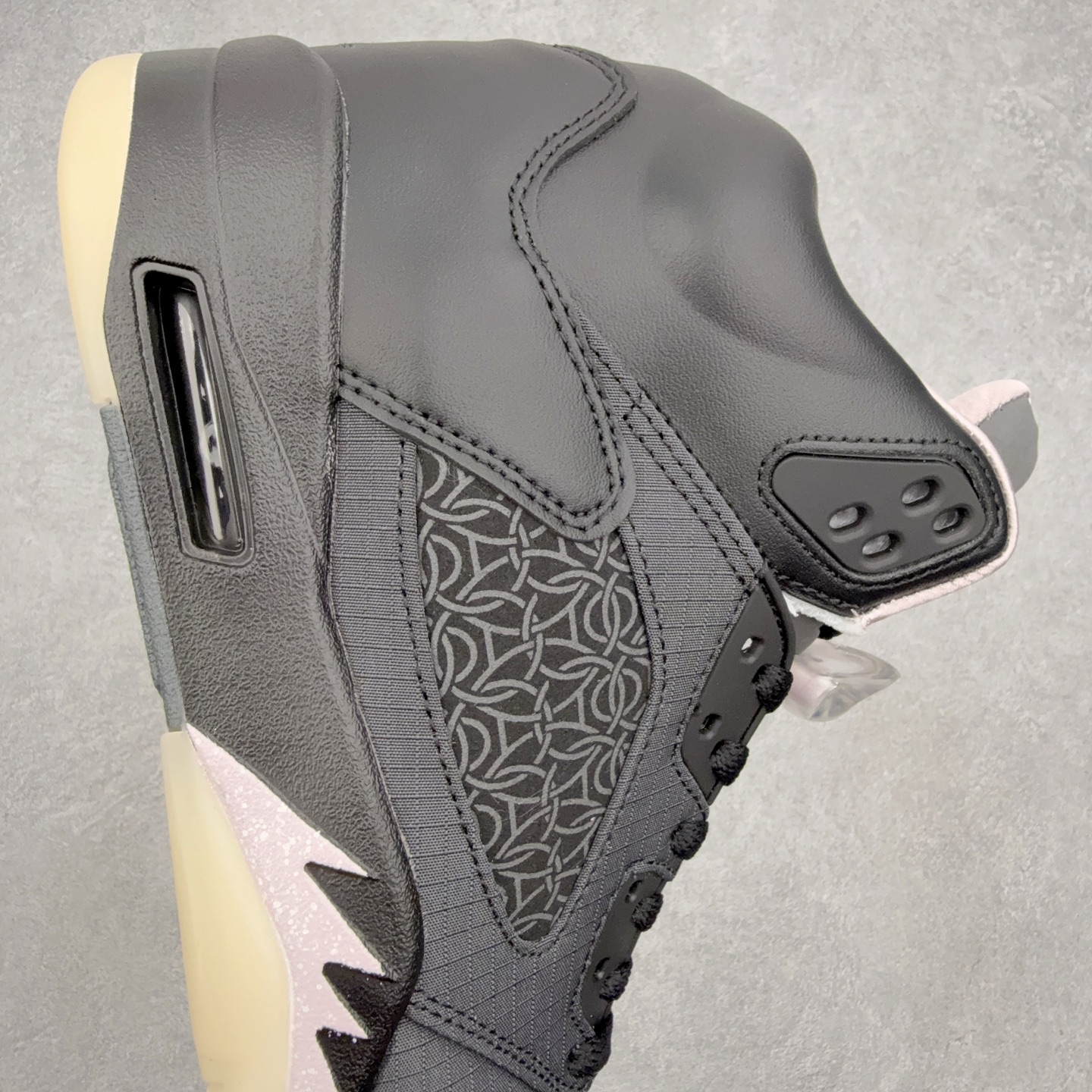 ＃外贸版 PSG x Air Jordan AJ5 Retro 联名黑粉 HQ3004-001 原纸板楦