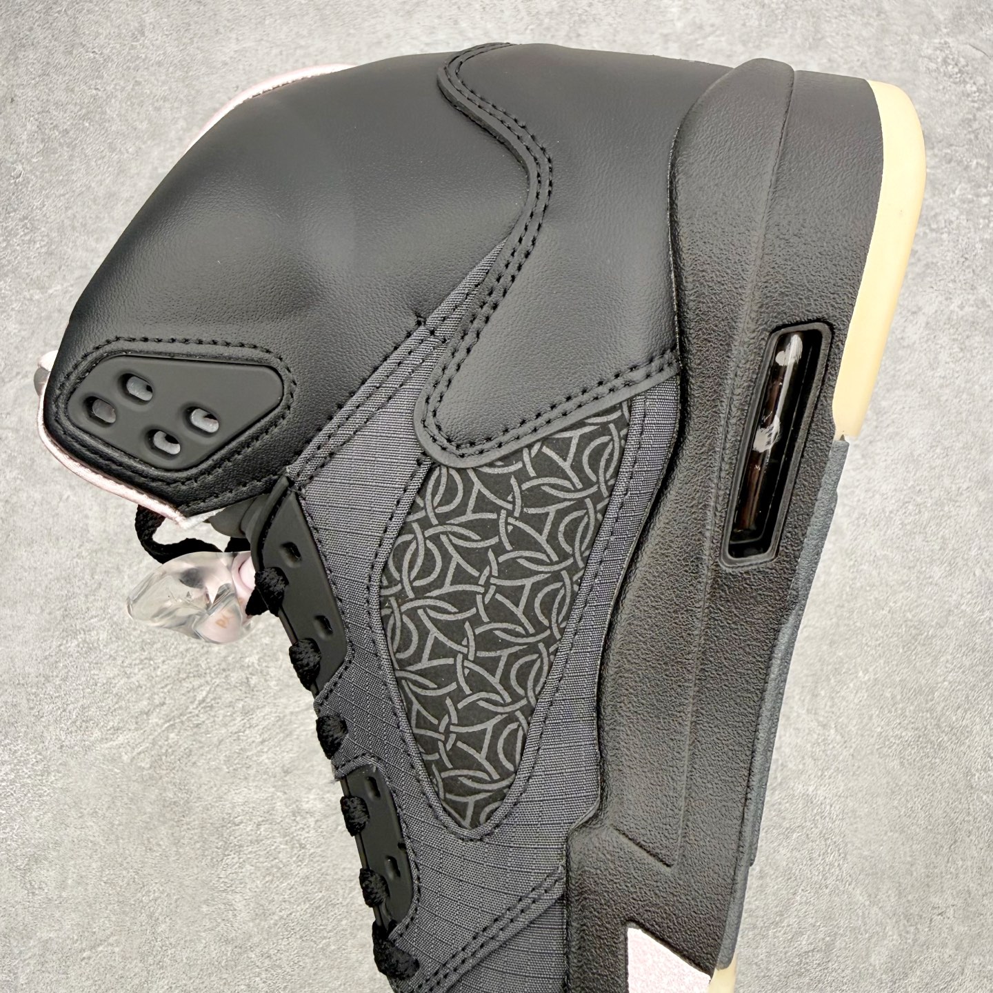 ＃外贸版 PSG x Air Jordan AJ5 Retro 联名黑粉 HQ3004-001 原纸板楦