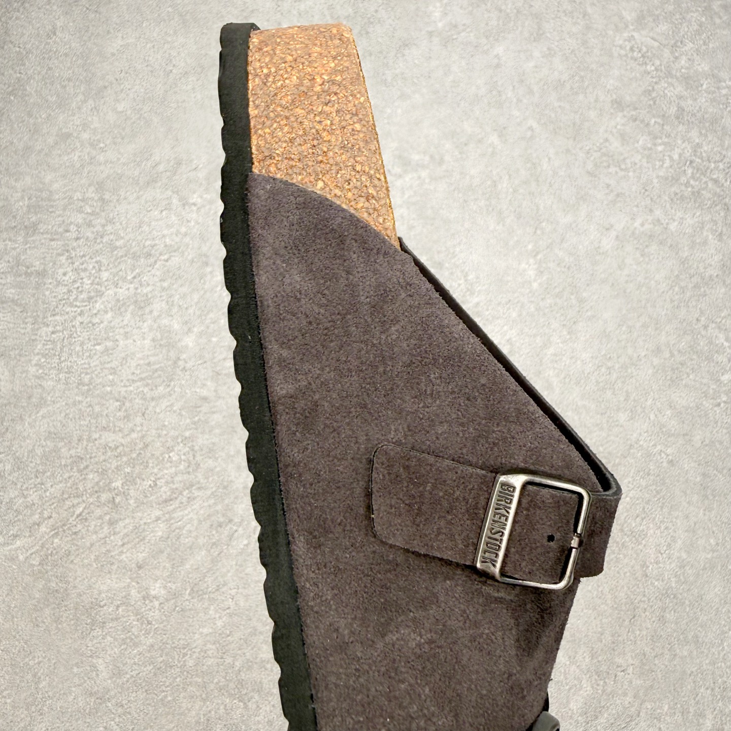 Birkenstock Kyoto 勃肯牛皮绒面革单扣 EVA 防臭一字拖鞋 男女同款 牛皮绒面革质地柔