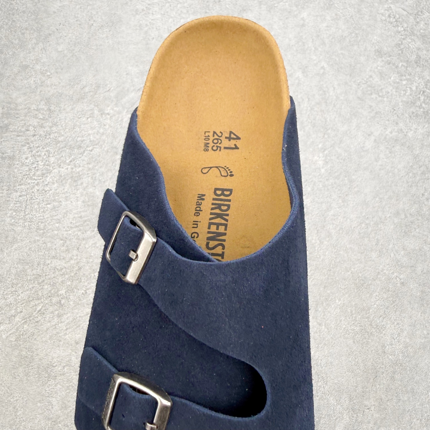 Birkenstock Kyoto 勃肯牛皮绒面革单扣 EVA 防臭一字拖鞋 男女同款 牛皮绒面革质地柔