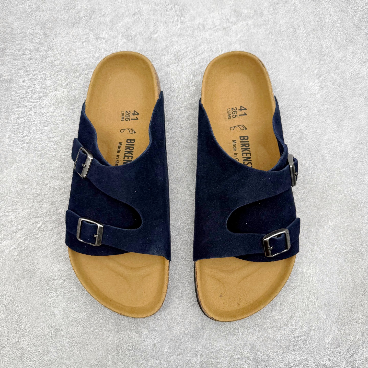 Birkenstock Kyoto 勃肯牛皮绒面革单扣 EVA 防臭一字拖鞋 男女同款 牛皮绒面革质地柔