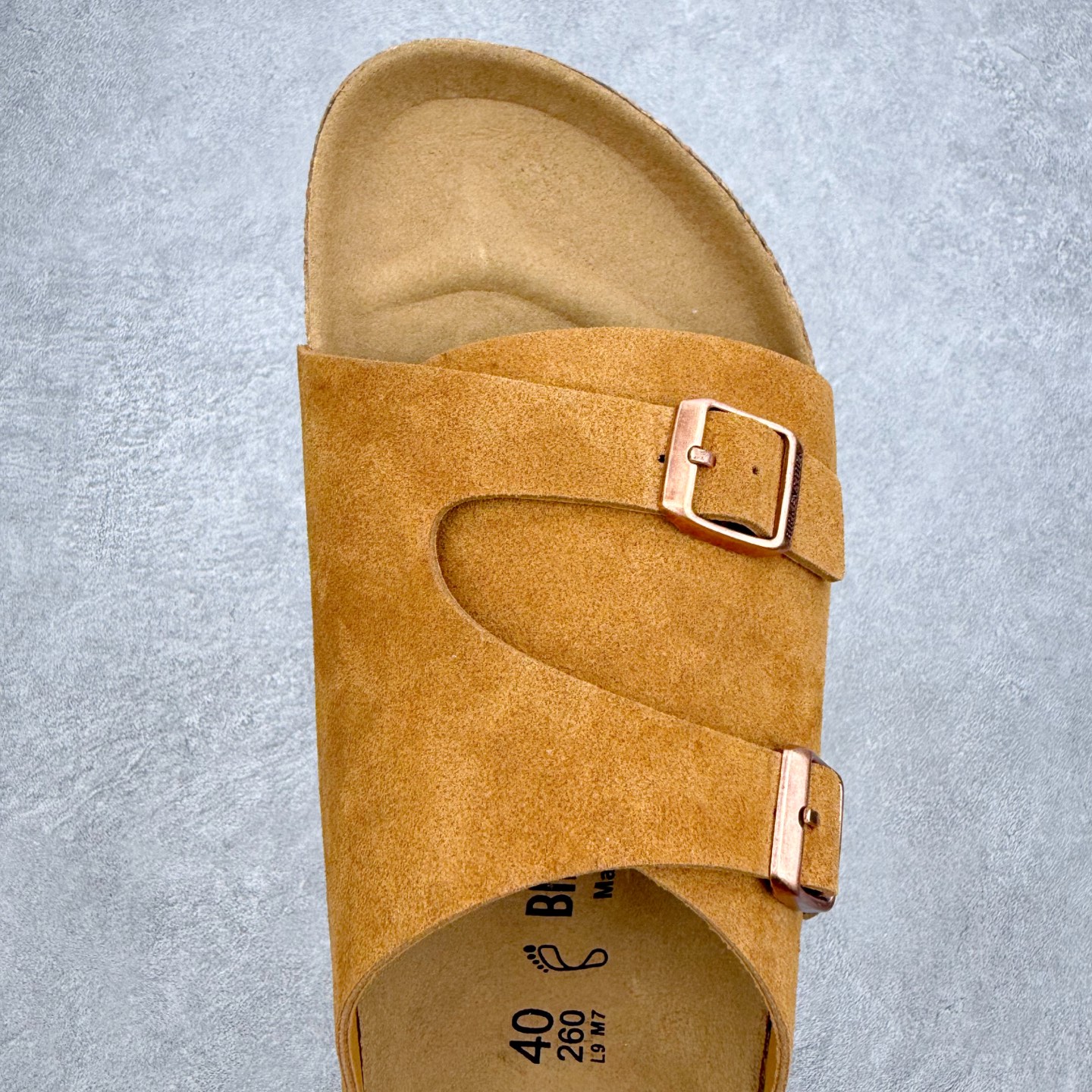 Birkenstock Kyoto 勃肯牛皮绒面革单扣 EVA 防臭一字拖鞋 男女同款 牛皮绒面革质地柔