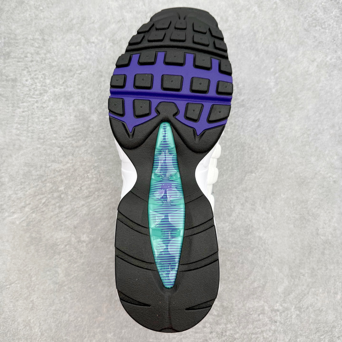＃KZ神版 NK Air Max 95 OG 舒适百搭耐磨低帮气垫休闲跑步鞋 白紫 HJ5996-100
