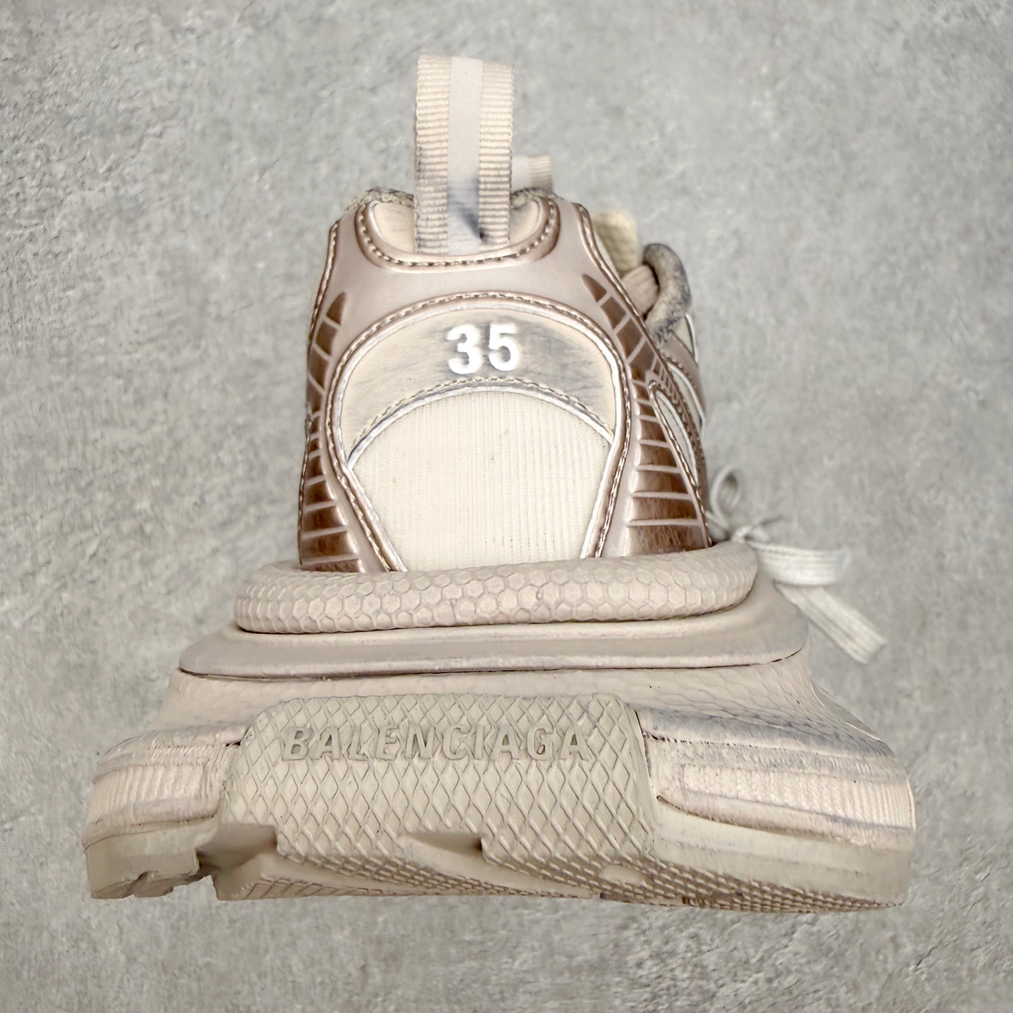 ＃纯原特价‼️BALENCIAGA 3XL Sneakers 巴黎世家十代网布系带低帮走秀复古老爹鞋 实