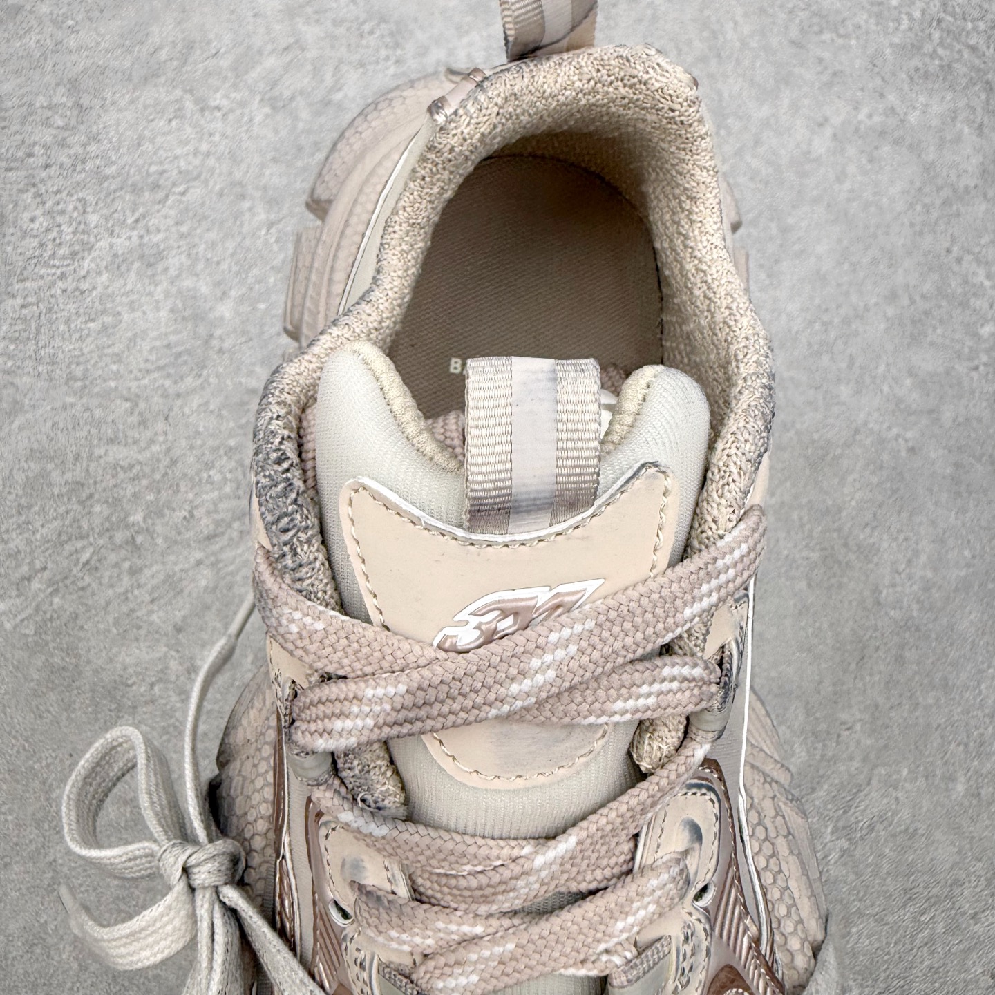 ＃纯原特价‼️BALENCIAGA 3XL Sneakers 巴黎世家十代网布系带低帮走秀复古老爹鞋 实