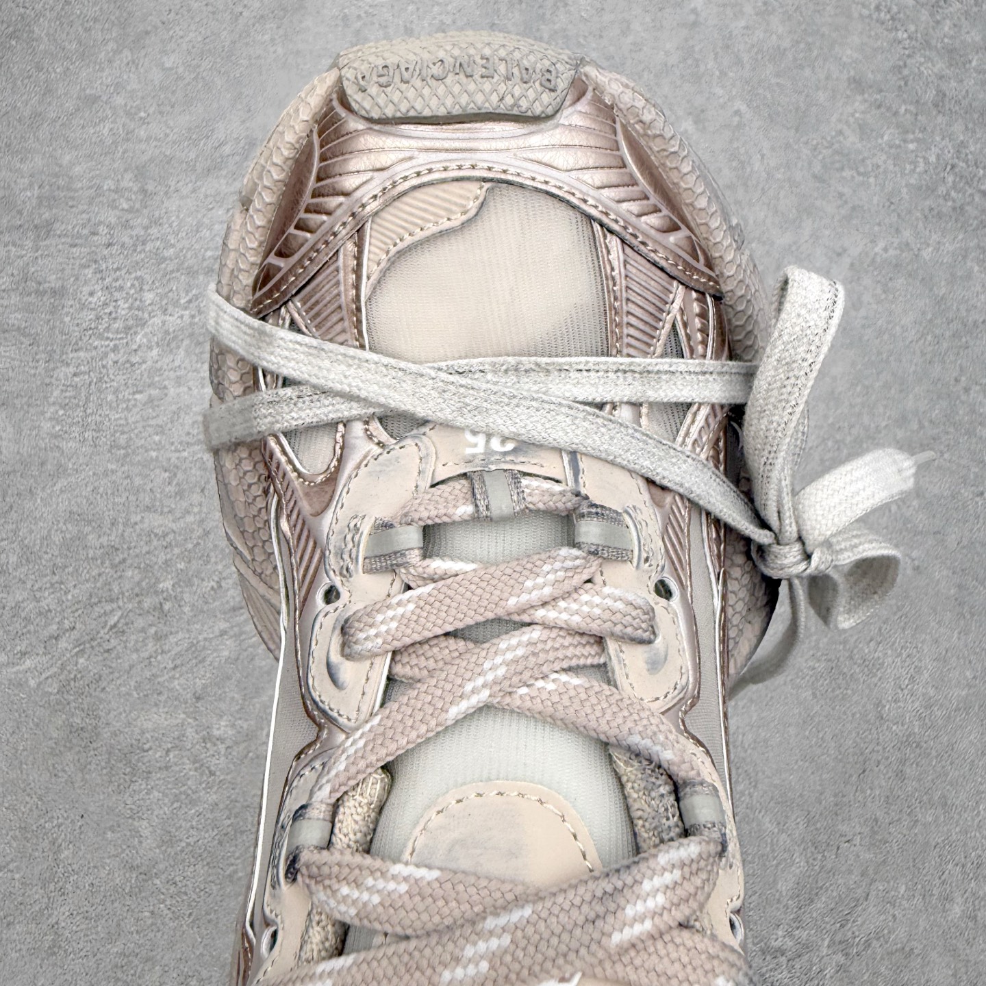＃纯原特价‼️BALENCIAGA 3XL Sneakers 巴黎世家十代网布系带低帮走秀复古老爹鞋 实