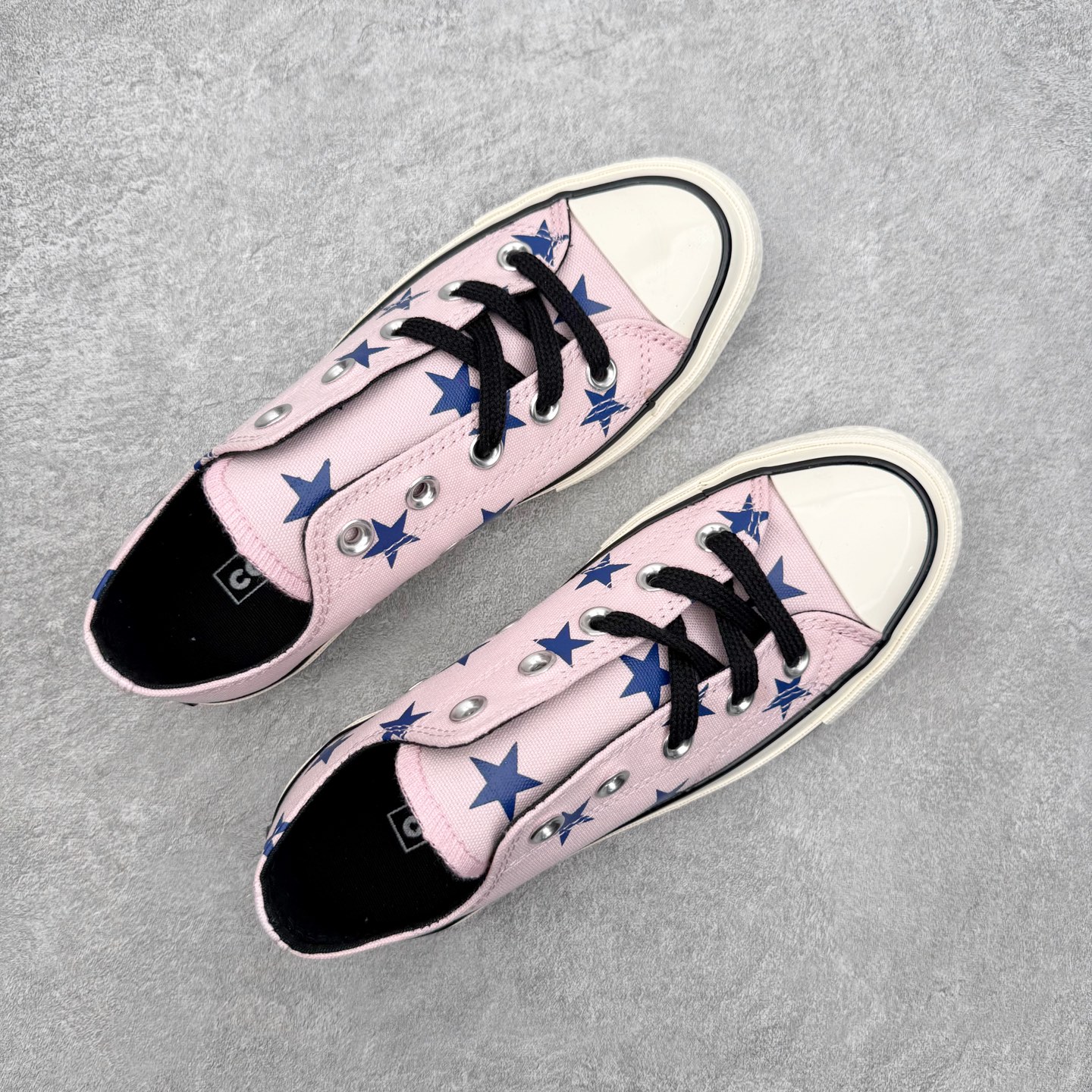 Converse Chuck 1970 粉蓝星星复古高级系带 低帮帆布鞋 男女同款经典Chuck 70鞋