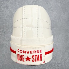 Converse ONE STAR Leather匡威木村一星皮质白红拼接经典舒适低帮休闲硫化板鞋以经典 Converse ONE STAR Leather匡威木村一星皮质白红拼接经典舒适低帮休闲硫化板鞋以经典