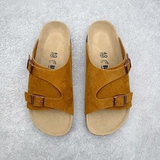 #GD广顶 Birkenstock Zurich 勃肯绒面金属针扣软木底包头拖鞋 牛皮绒面革质地柔软 搭 #GD广顶 Birkenstock Zurich 勃肯绒面金属针扣软木底包头拖鞋 牛皮绒面革质地柔软 搭